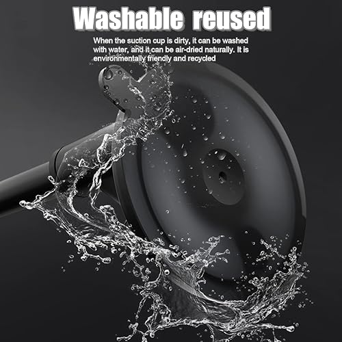 Miniatura 5 de Soporte de teléfono para automóvil, cuello de cisne flexible con brazo largo para parabrisas de salpicadero, ventosa fuerte lavable, soporte para