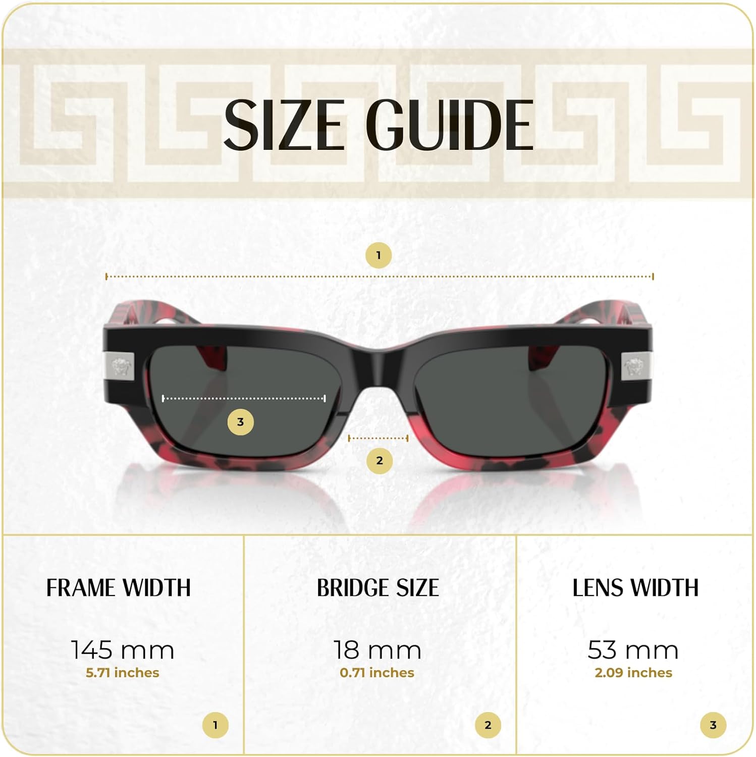 Versace VE4465 Rectangular Sunglasses for Men +BUNDLE with ACCESSORY EYEWEAR KIT - Image 4
