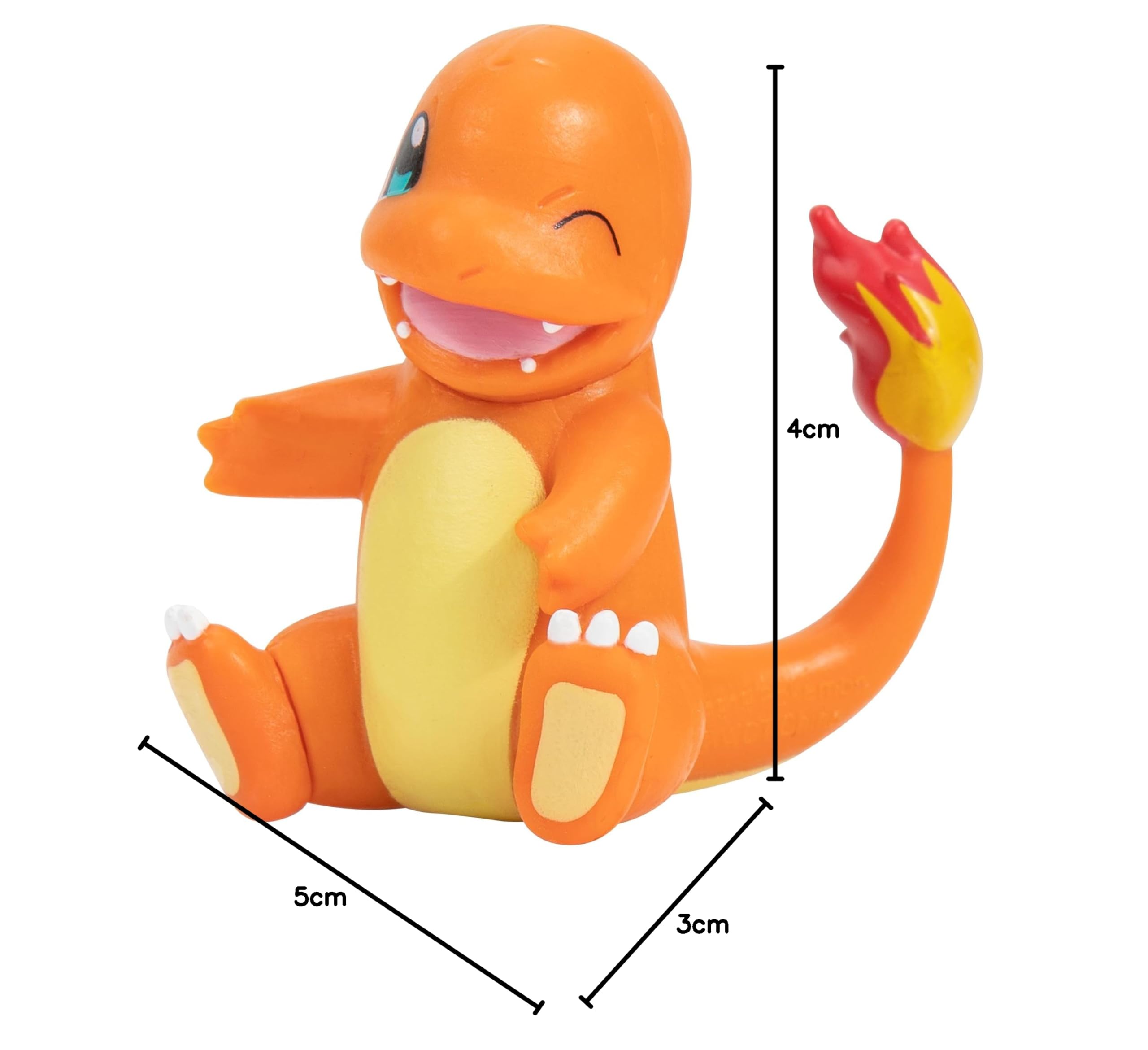 Bizak Pokemon Pack 4 mini personaggi della regione Kanto, Pikachu, Bulbasaur, Squirtle e Charmander, prodotto ufficiale, collezionisti fan della serie anime e per bambini dai 4 anni in su, (63222977)
