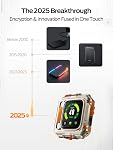 MOVE SPEED External Hard Drive with Touchscreen, Up to 10Gbps Portable SSD, USB-C 3.2 Gen2, Compatible with iPhone, Windows, Mac & More (GD10, 1TB Without Tracking)