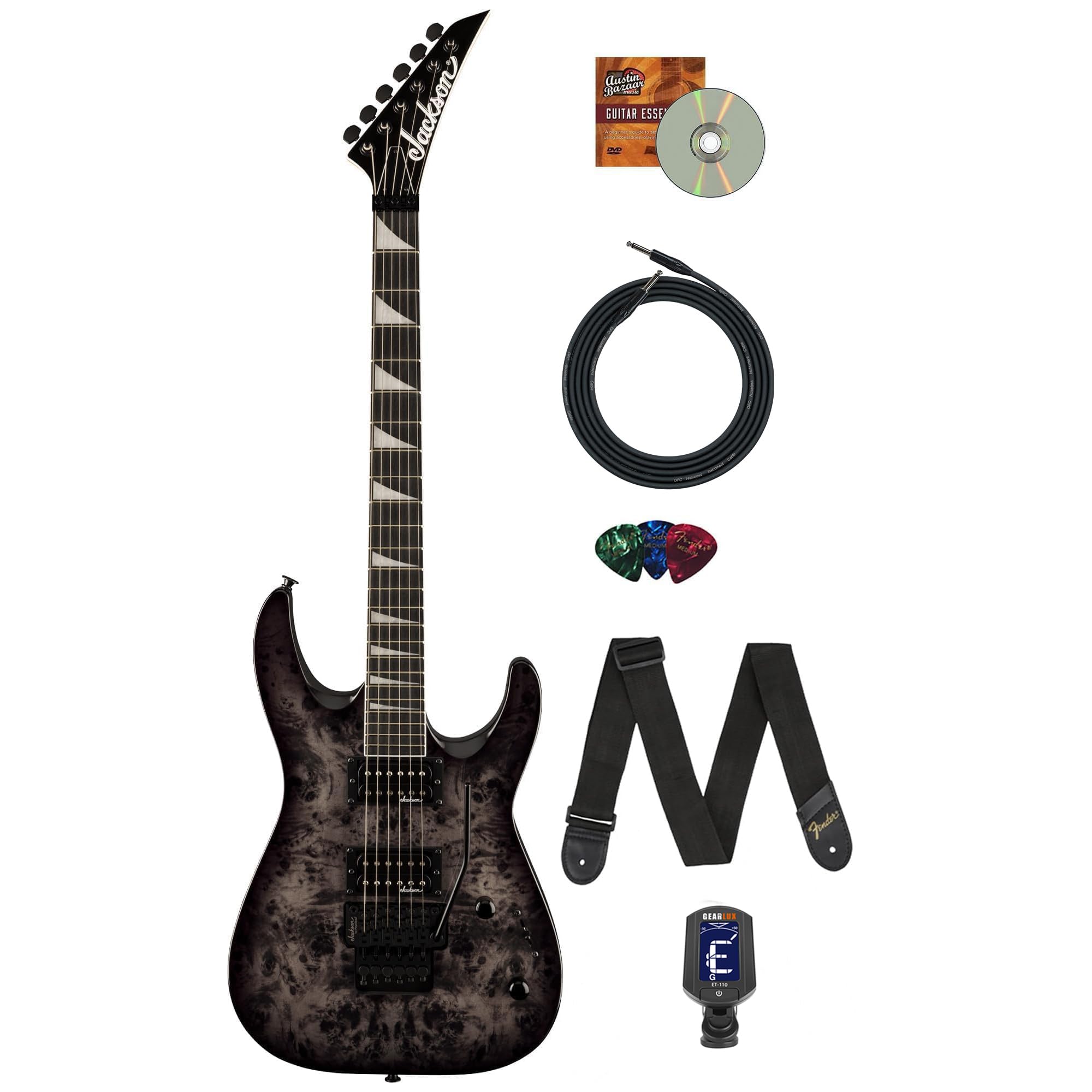 Amazon.com: Jackson JS Series Dinky JS32 DKAP Transparent Black