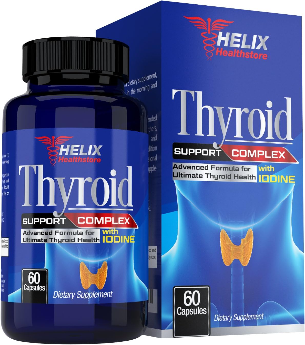 Thyroid Support Supplement with Iodine Kelp and Vitamin B12 for Energy Pills - Best Metabolism Booster for Weight Loss - Ashwagandha, Zinc, Selenium Complex Formula for Hormone Balance, Memory, Focus