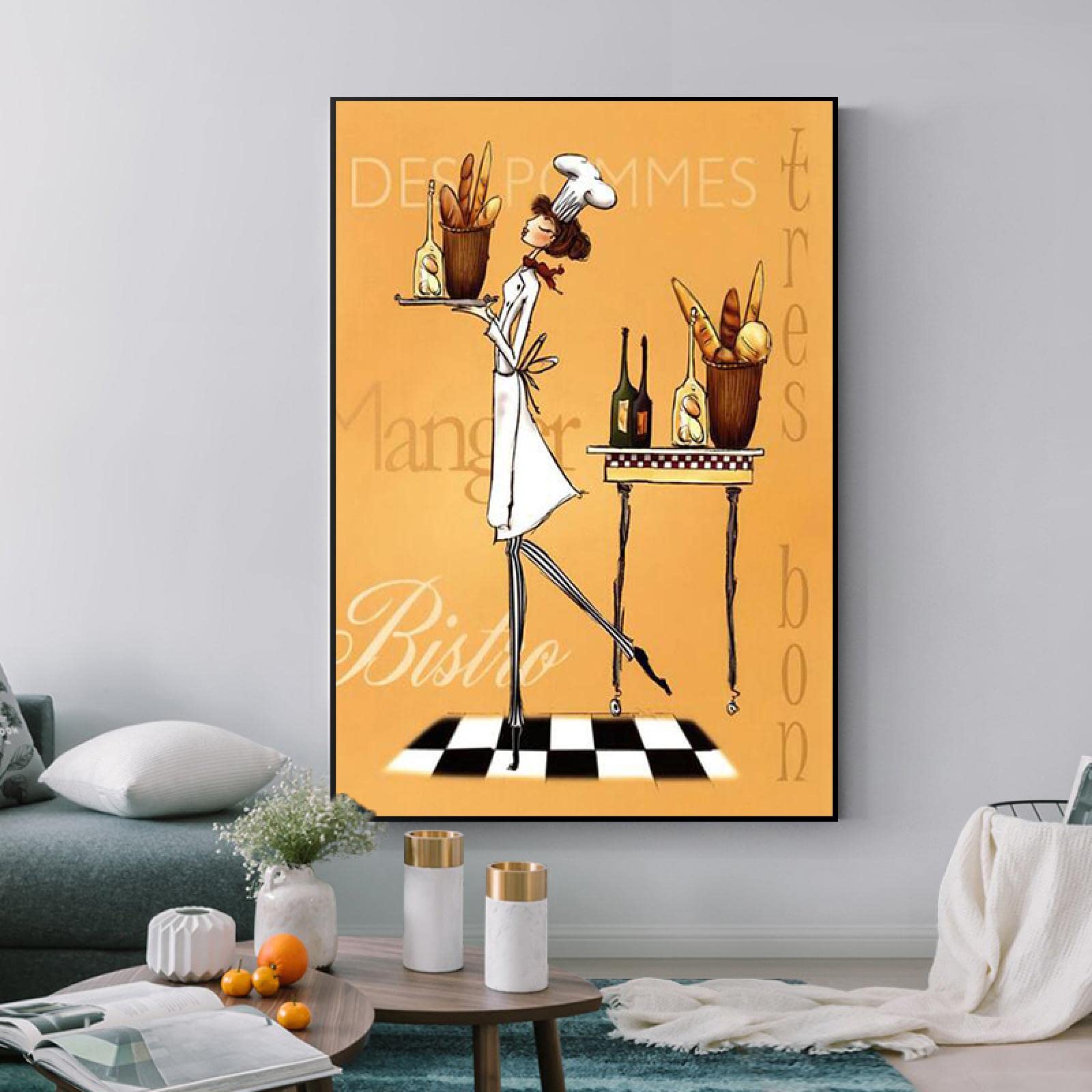 Cuisine Décor Image pour Habiller un Mur Vide 40x60 cm