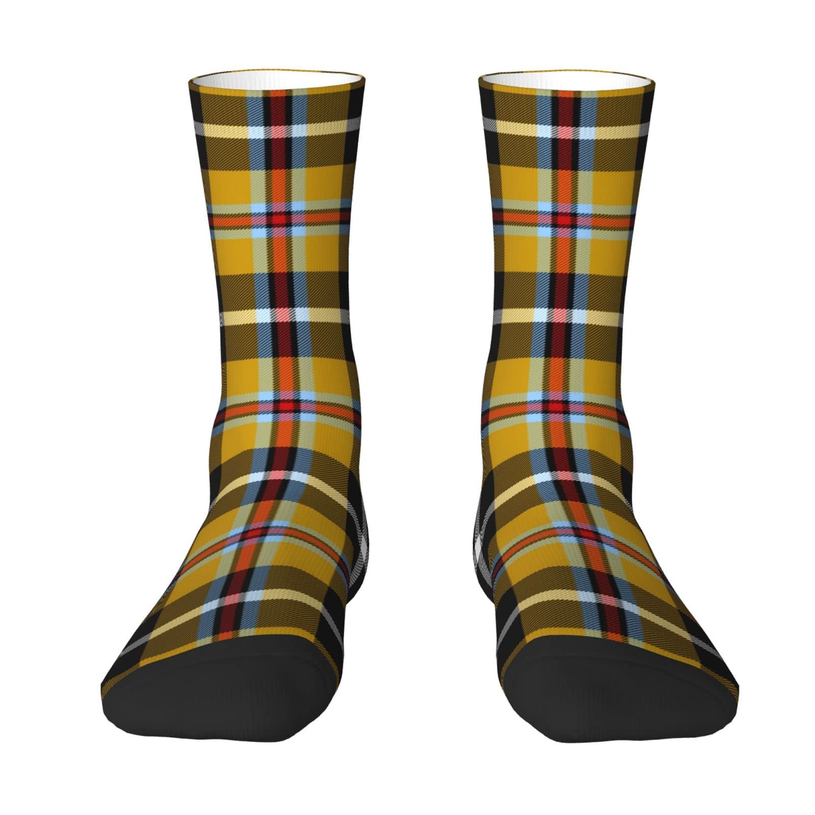 Unedskck Scottish Clan Macdonald Donald Tartan Crew Socks for Men Women, Athletic Socks Novelty Fashion Casual Tube Sock Sports Dress Socks