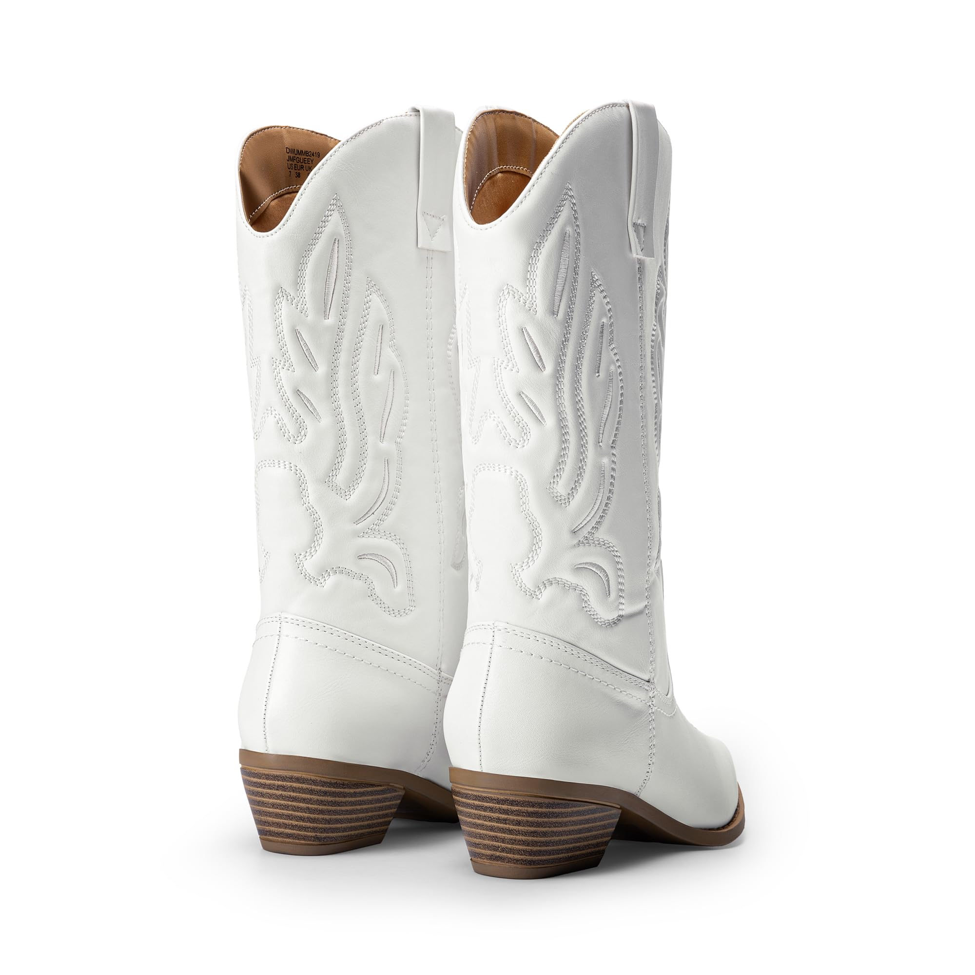 DREAM PAIRS Bottes Femme Classique Bottes Western pour Femmes Confortable Bottines Elégantes DWUMMB2419