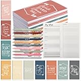 Spakon 60 Pcs Christmas Employee Appreciation Gift Bulk Planners Journal 2025-2026 Weekly Planner Notepad and Pens Thank You Gifts for Women Coworker Staff Teacher Office(Colorful Positive Words)