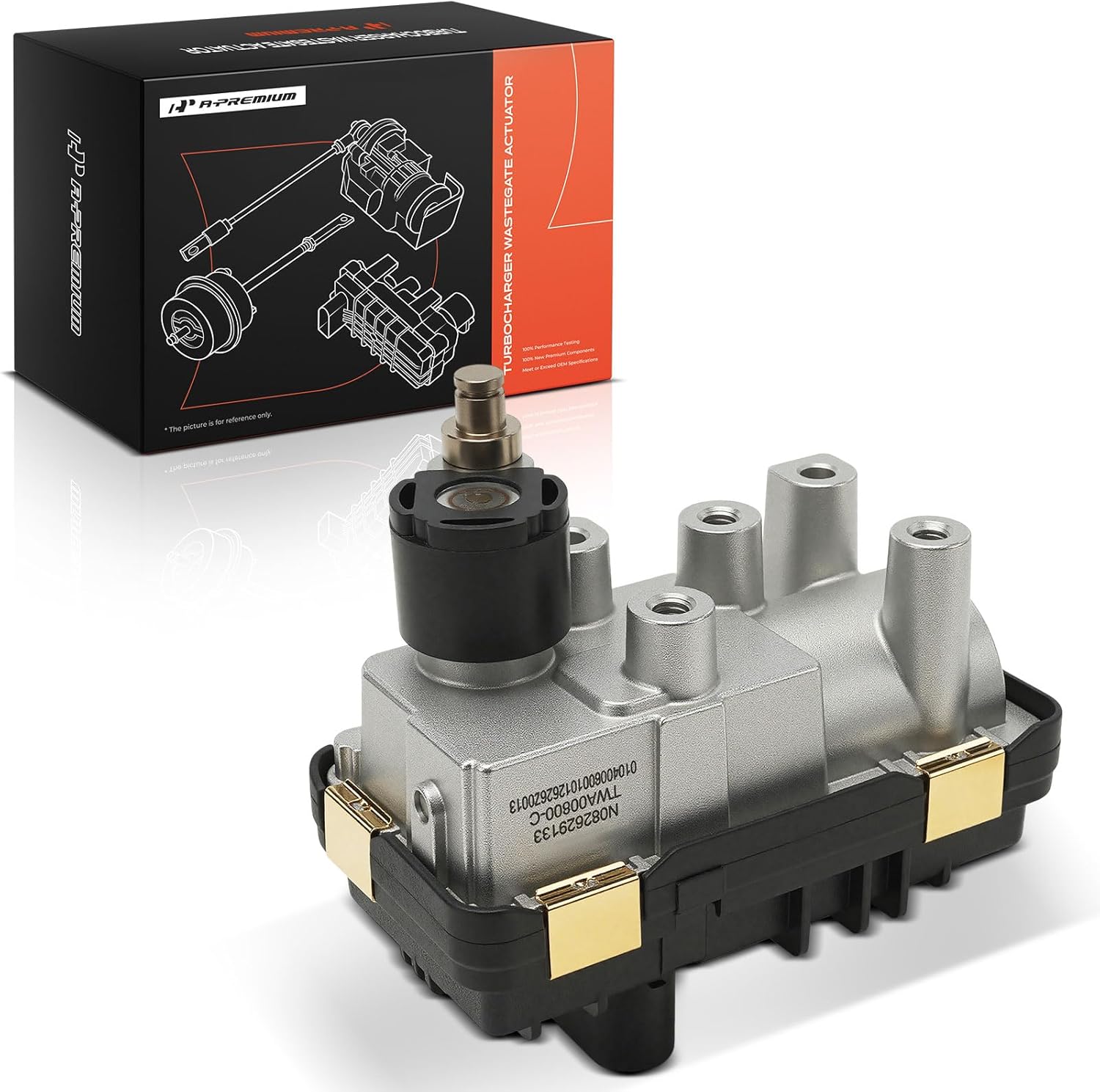 A-Premium Turbocharger Wastegate Actuator Compatible with Ford Ranger 3.2 TDCI, Everest 3.2 TDCI, 5 Pins