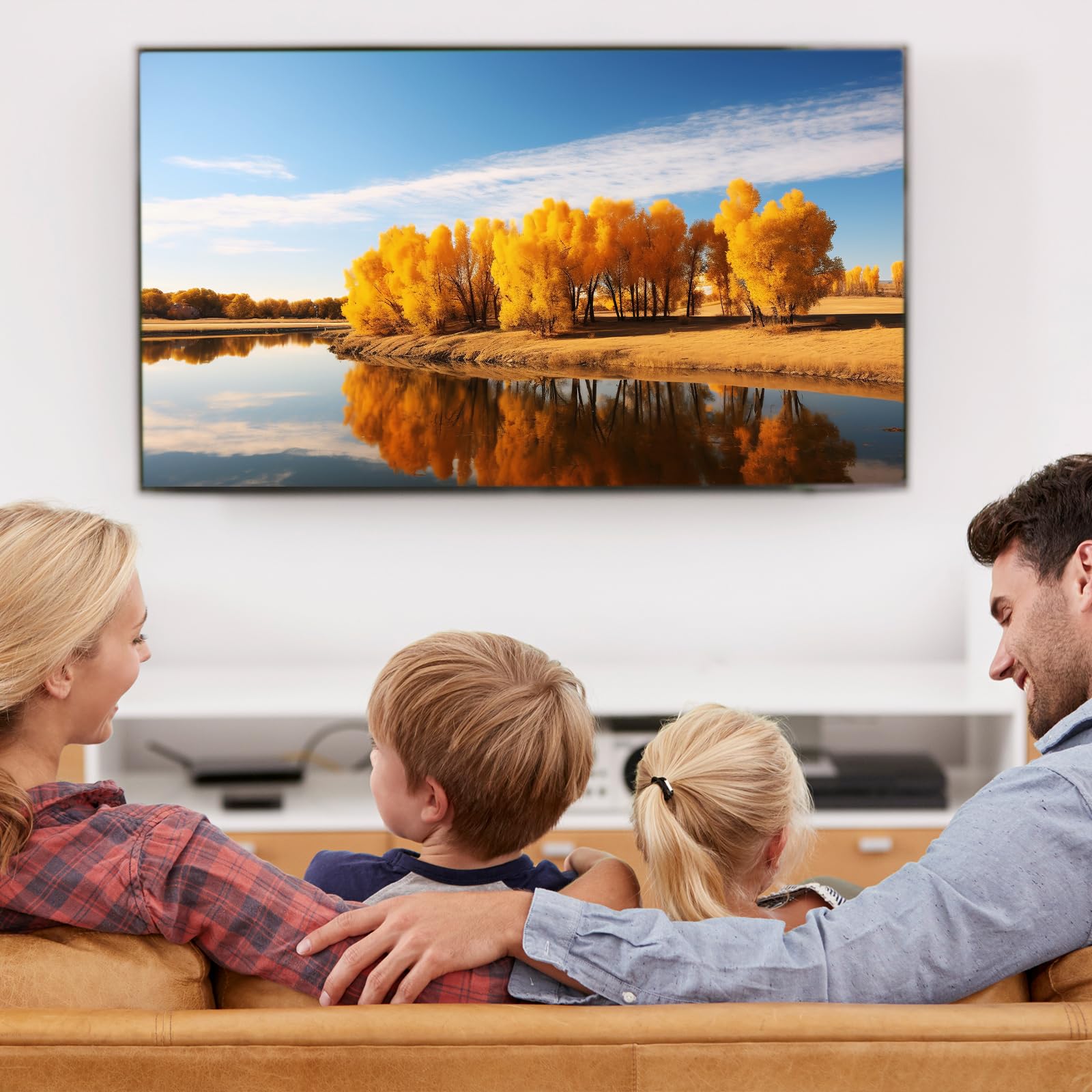 Shackcom Pack de 4 Pasacables con Sierra de Corona de 60 mm para TV de Pared y Escritorio, Kit de Gestión de Cables con 3 m de Manguera y 2 m de Canal Autoadhesivo, Blanco – Organiza tus Cables