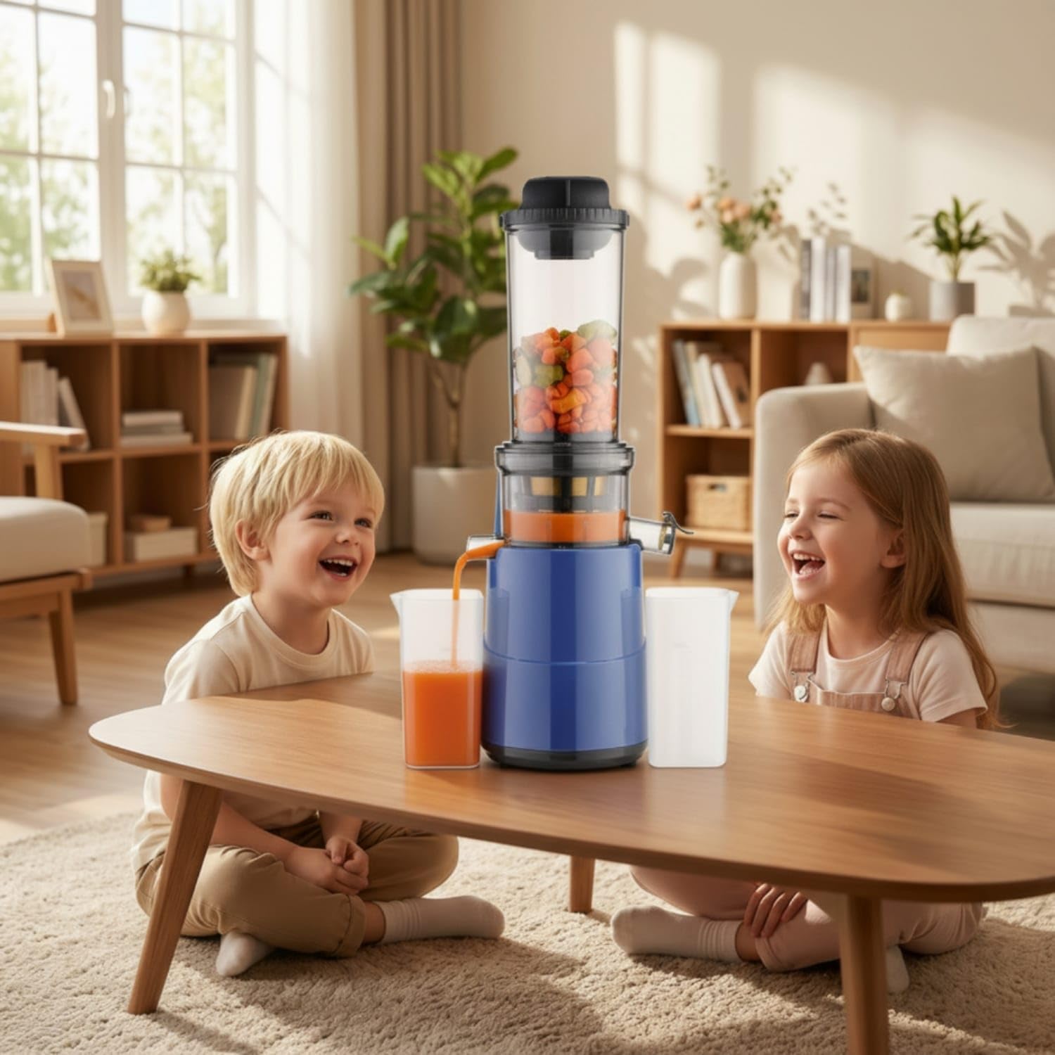 TRENDIVIBE Compact Juicer with Juice Cup Vertical Masticating