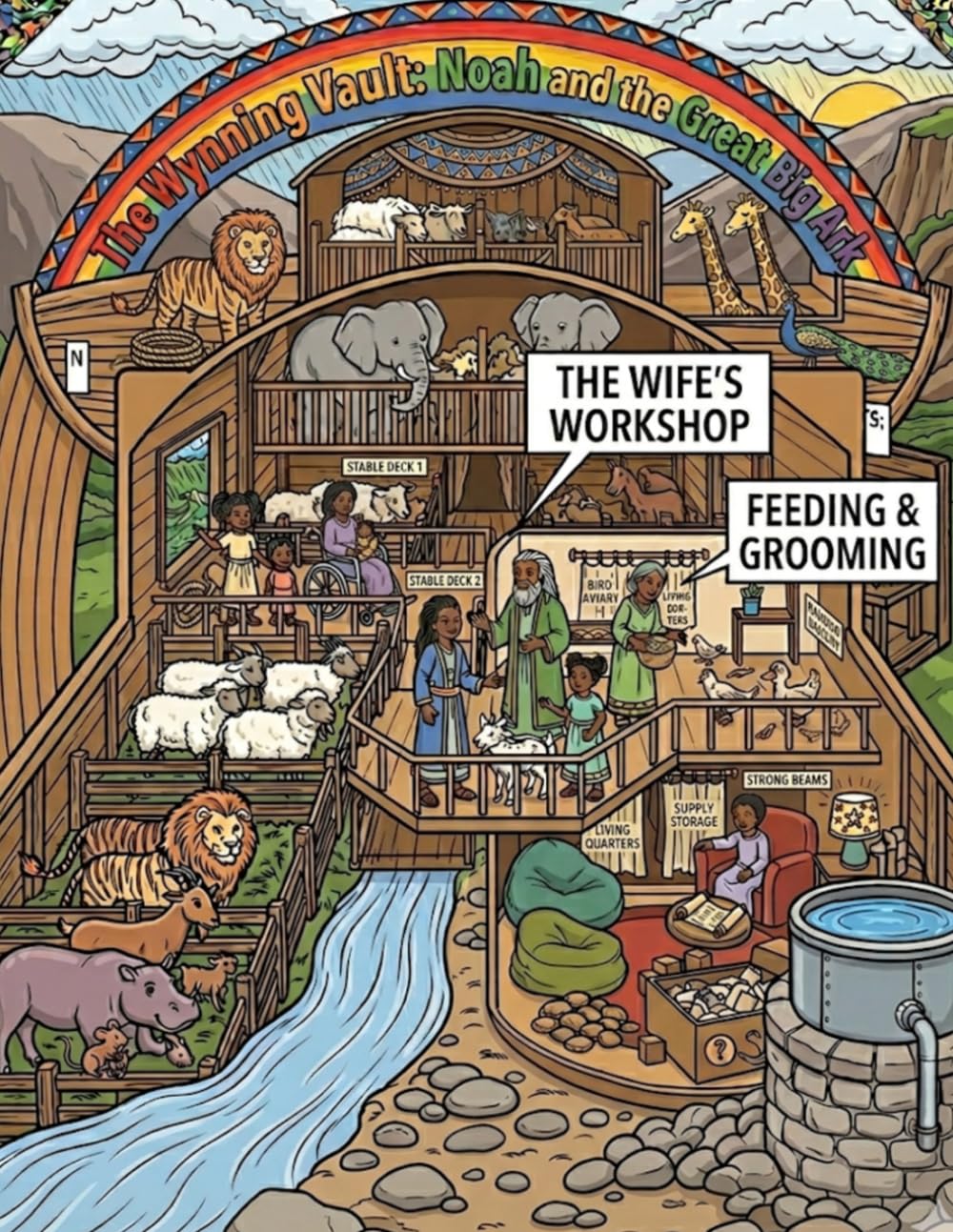 The Wynning Vault: Noah and the Great Big Ark (The Wynning Vault: Coloring Books)