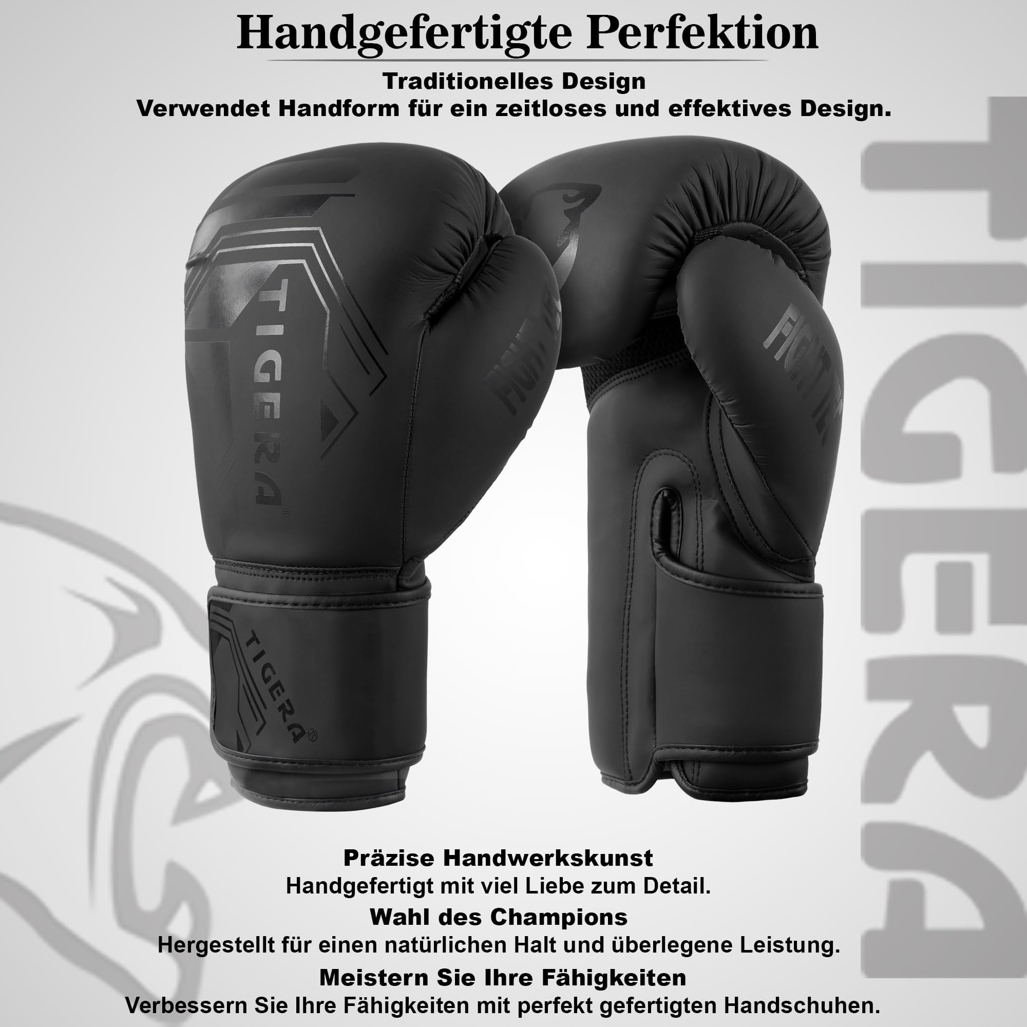Tigera Boxhandschuhe für Männer & Frauen Training Pro Punching Heavy Bag Mitts MMA Muay Thai Sparring Kickboxhandschuhe