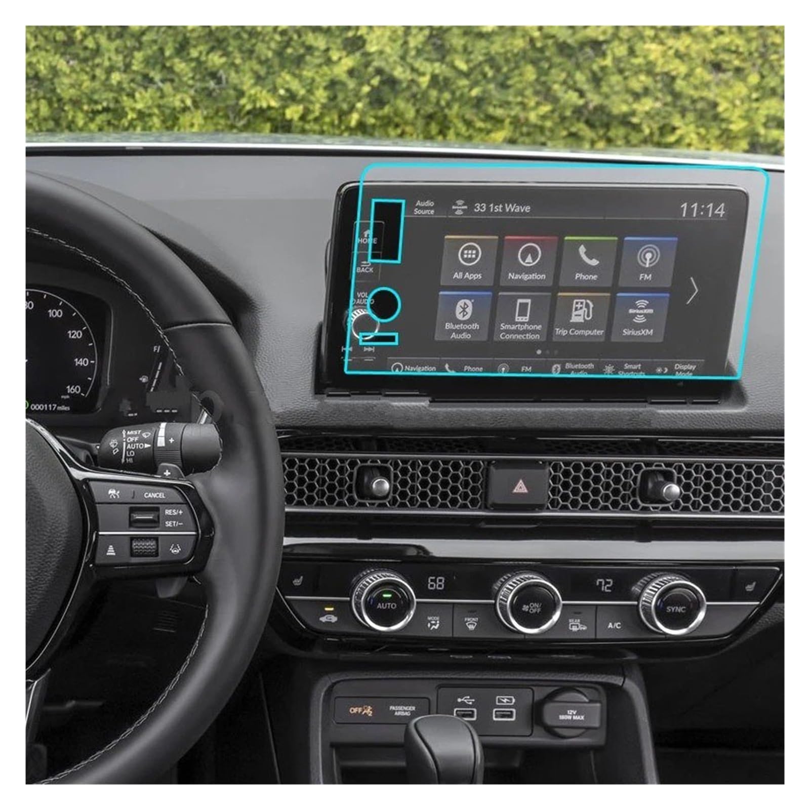 Protection écran navigation Geely Geometry C anti-rayures 2020 - 2