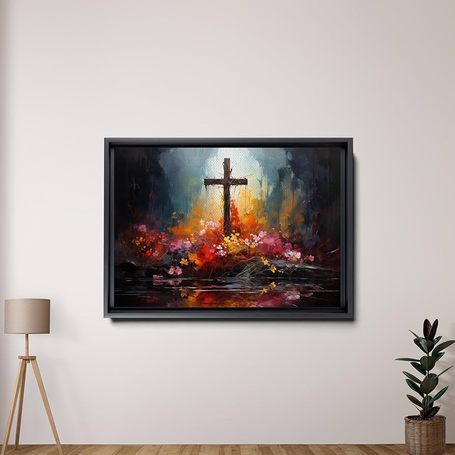 ✝️From old American canvas✝️ Amazon.com: Cross Art, Angel Art, Modern Christian Art