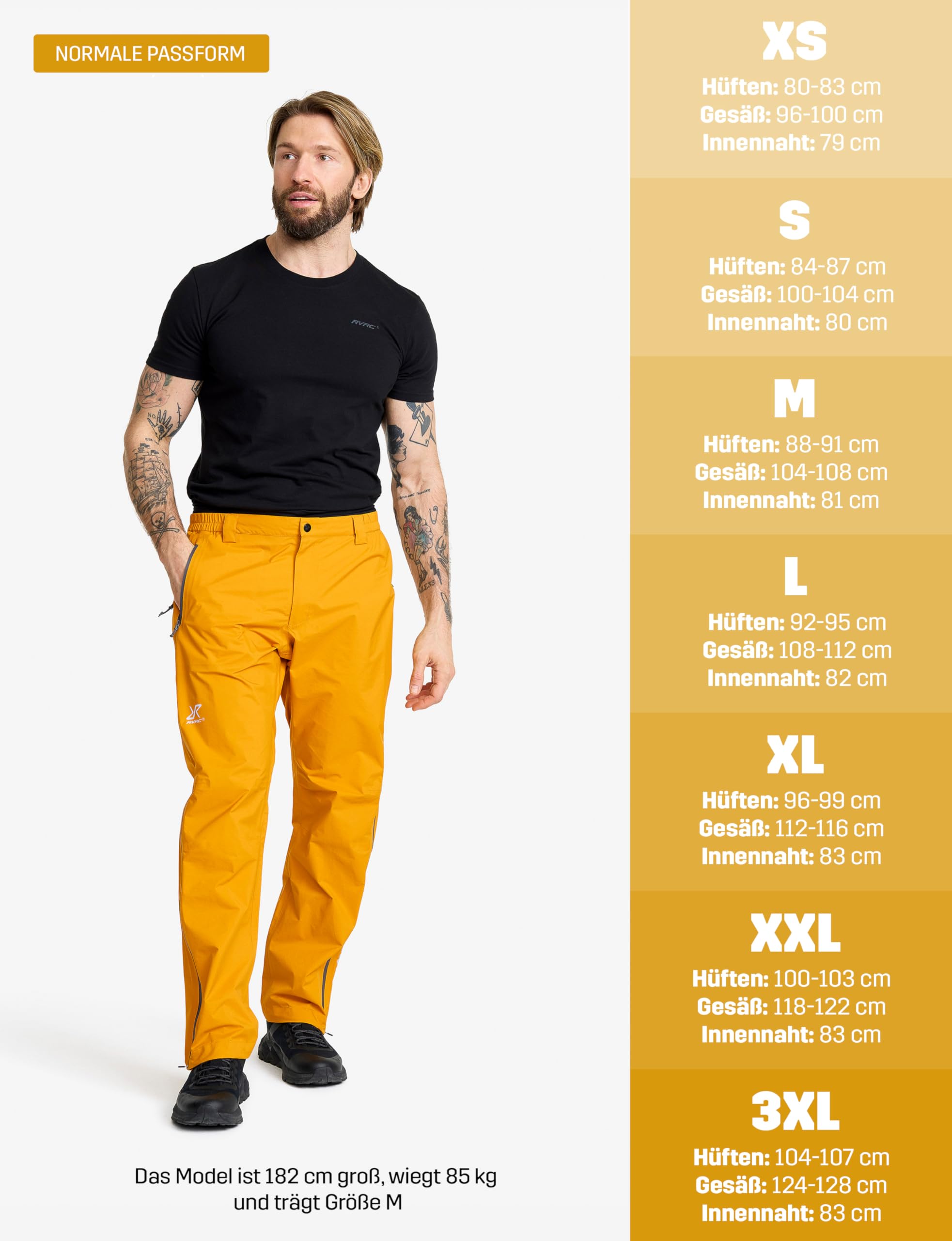 RevolutionRace Arcade 3L Lightweight Pants für Herren, wasserdichte Hose, Packbare Windhose für Wanderungen und Outdoor-Aktivitäten