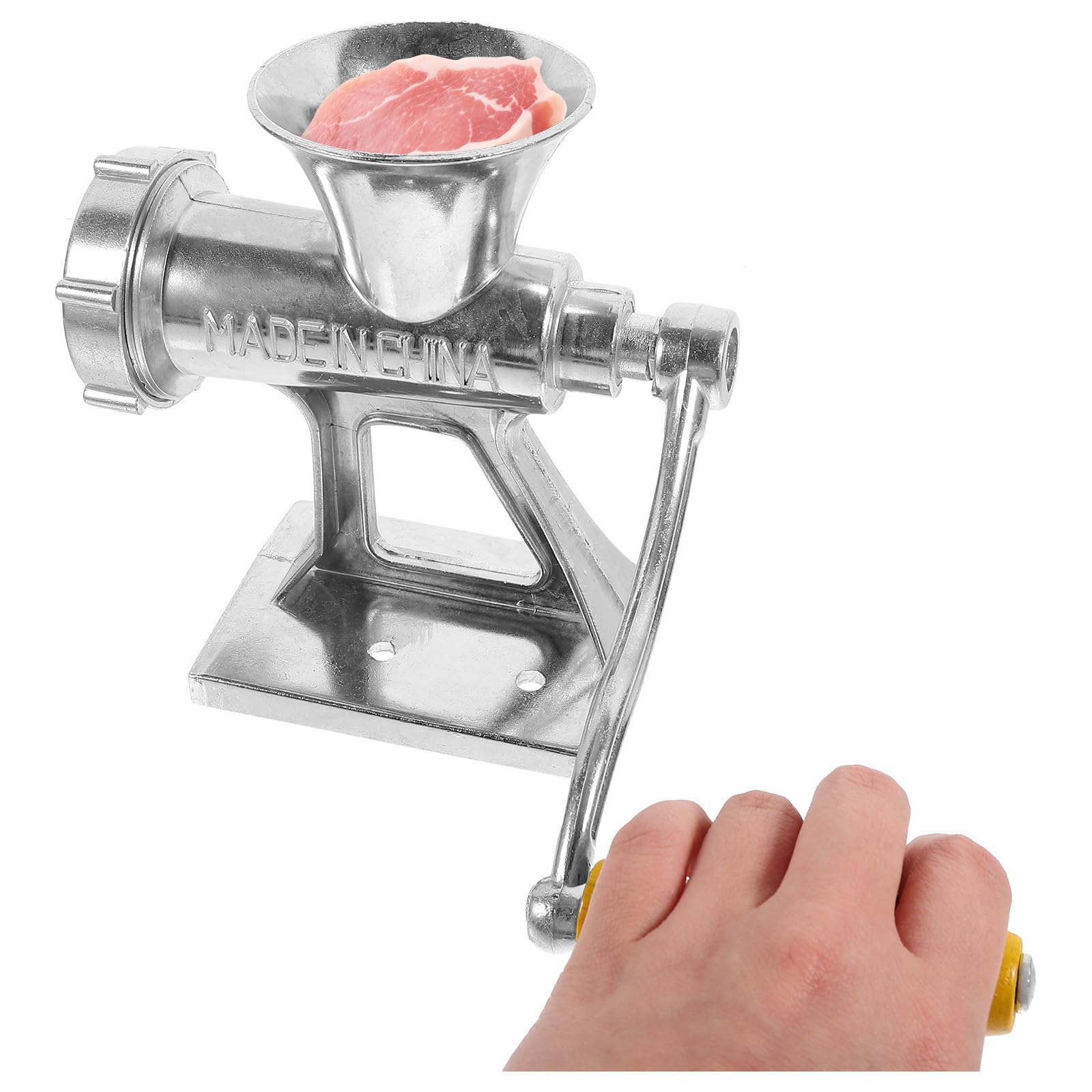 BESTYASH Tritacarne Macchina per Salsiccia e Carne in Lega di Alluminio Manuale per Casa Manico Ergonomico Facile da Pulire per Cucina Domestica