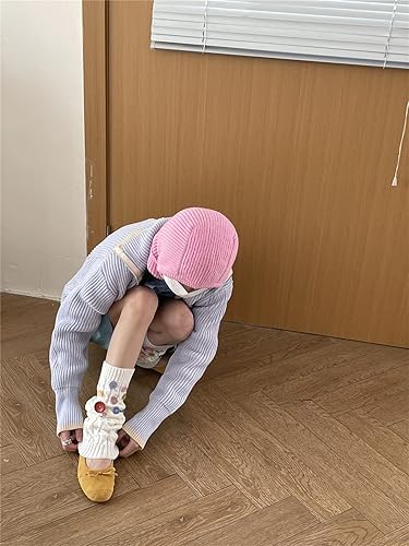 Vista 17 de CYee Kawaii Cutecore - Calcetines largos para mujer, calcetines largos de punto gótico Y2k Acubi, calcetines estéticos