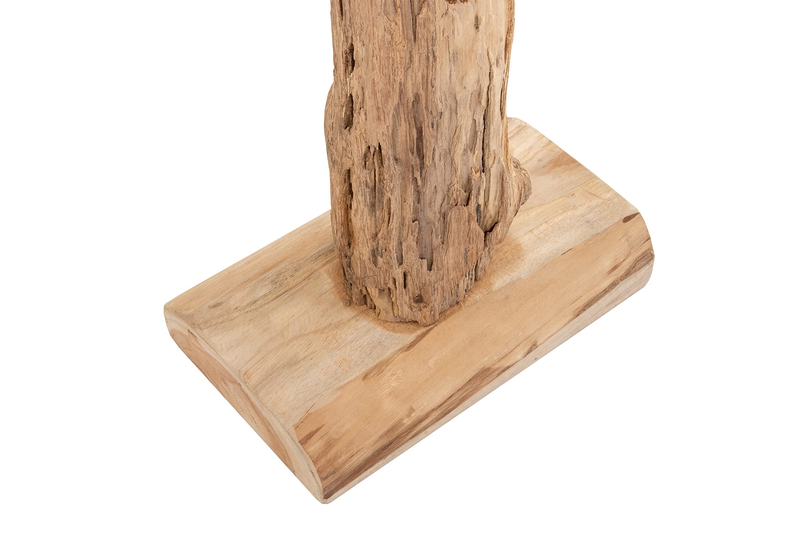 SAM Weinflaschenhalter Laval aus Teakholz, naturbelassen | Flaschenständer aus Massivholz, Weinhalter ca. 40 x 25 x 185 cm