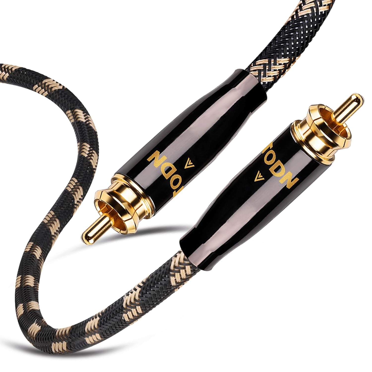 TODN Digital Coaxial Cable 75-Ohm Audiophile SPDIF Coax Audio Cable RCA to RCA for HiFi Systems (6.5ft /2m)