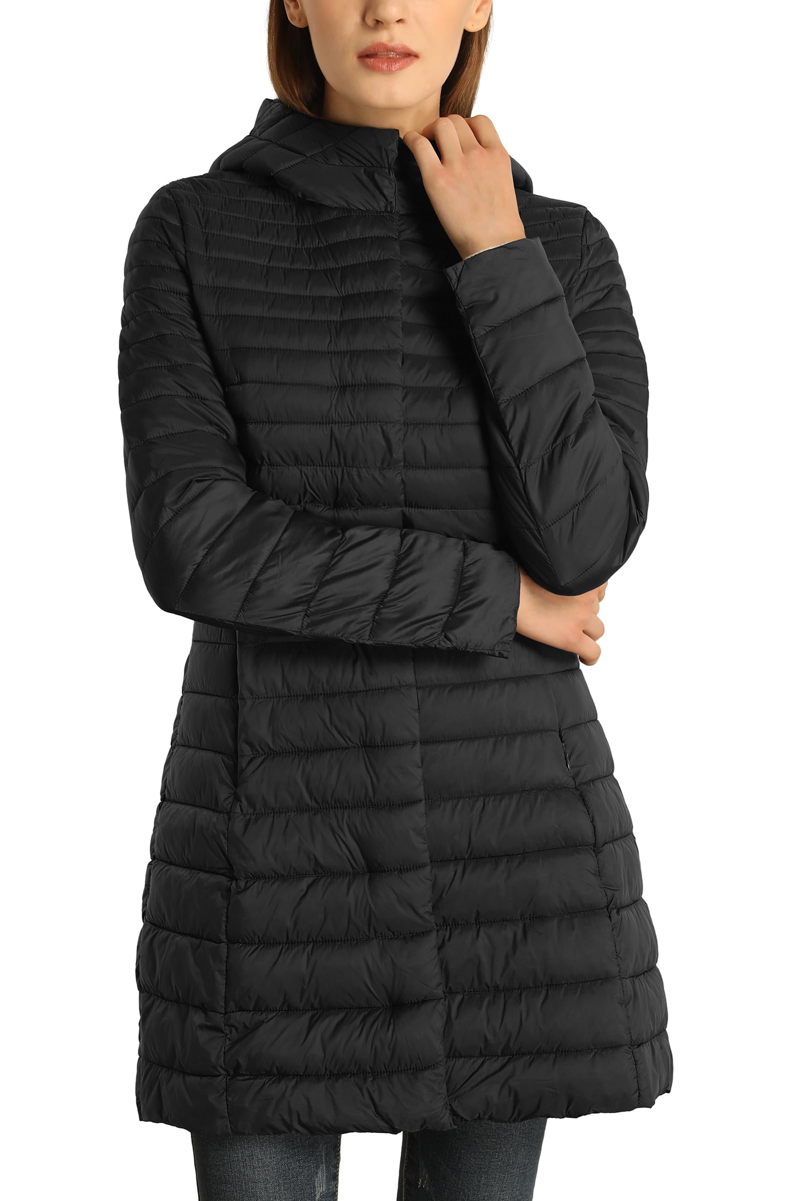 Giolshon Mujer Chaqueta Puffer Reversible Ropa De Invierno