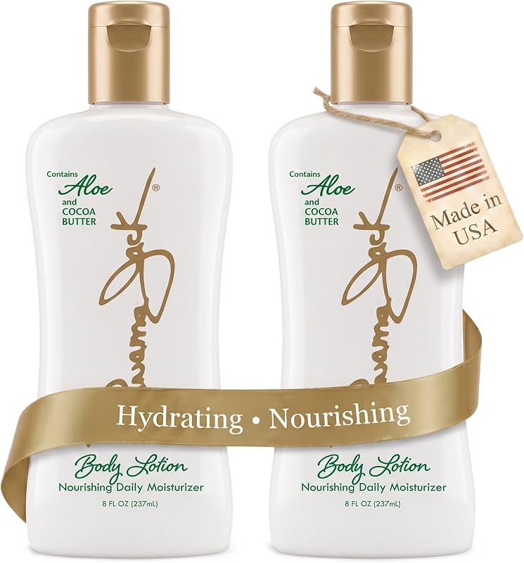 Panama Jack Aloe Moisturizer Lotion - After Sun Daily Skincare, Contains Aloe, Cocoa Butter, Olive Oils with Vitamin E, 8 FL OZ (Pack of 2)
