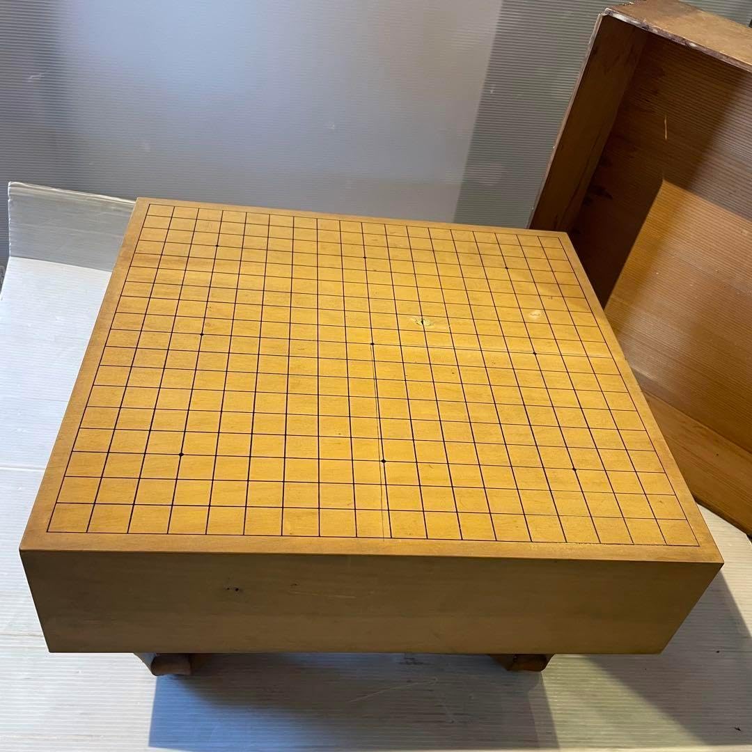 囲碁 囲碁盤 板目 桂材 脚付き 木製 碁盤 へそ有り 足付き 木製ケース 囲碁 囲碁盤 板目 桂材 脚付き 木製 碁盤 へそ有り 足付き 木製