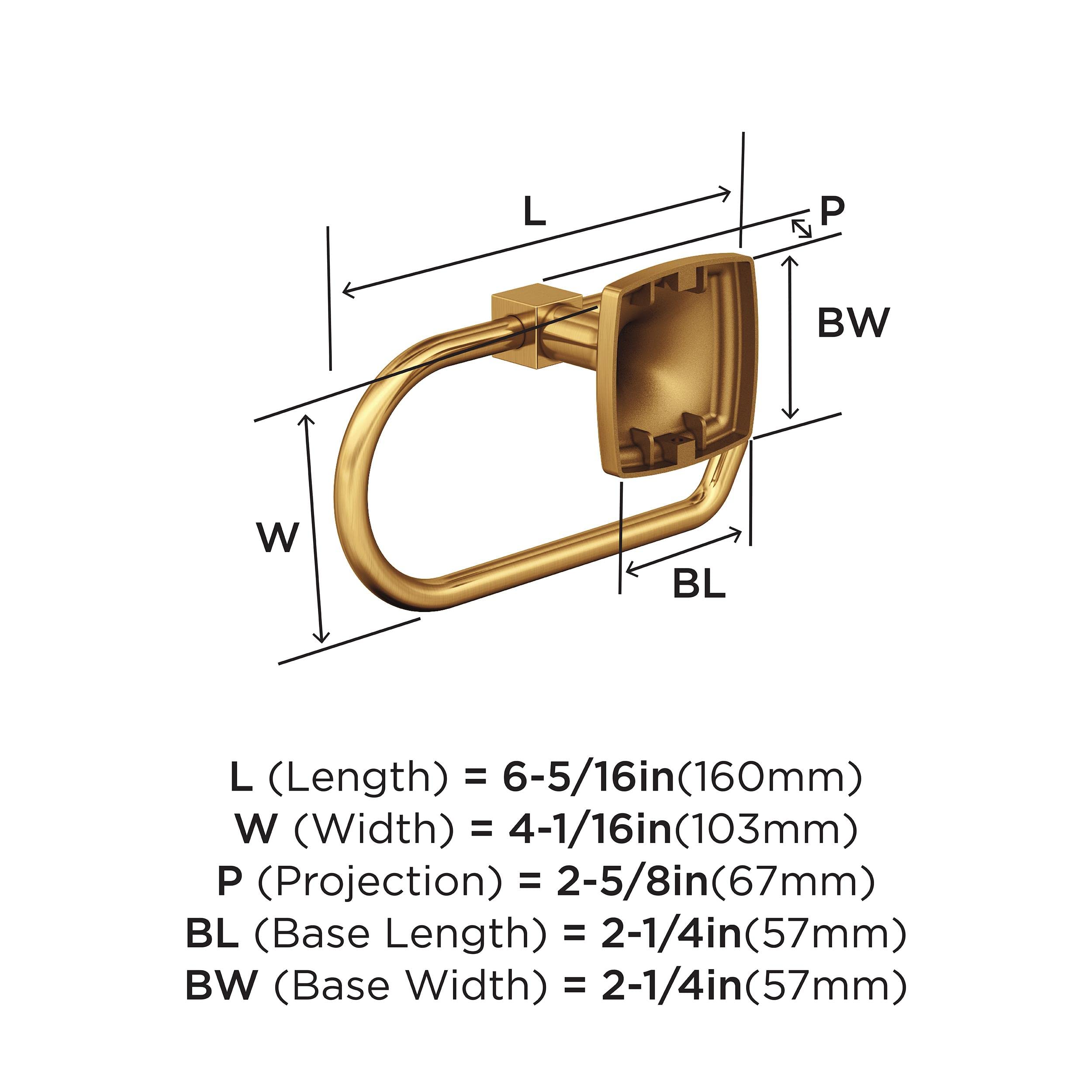 Amerock Stature 6-5/16" Champagne Bronze Single Post Toilet Paper Holder — Amazon image 6