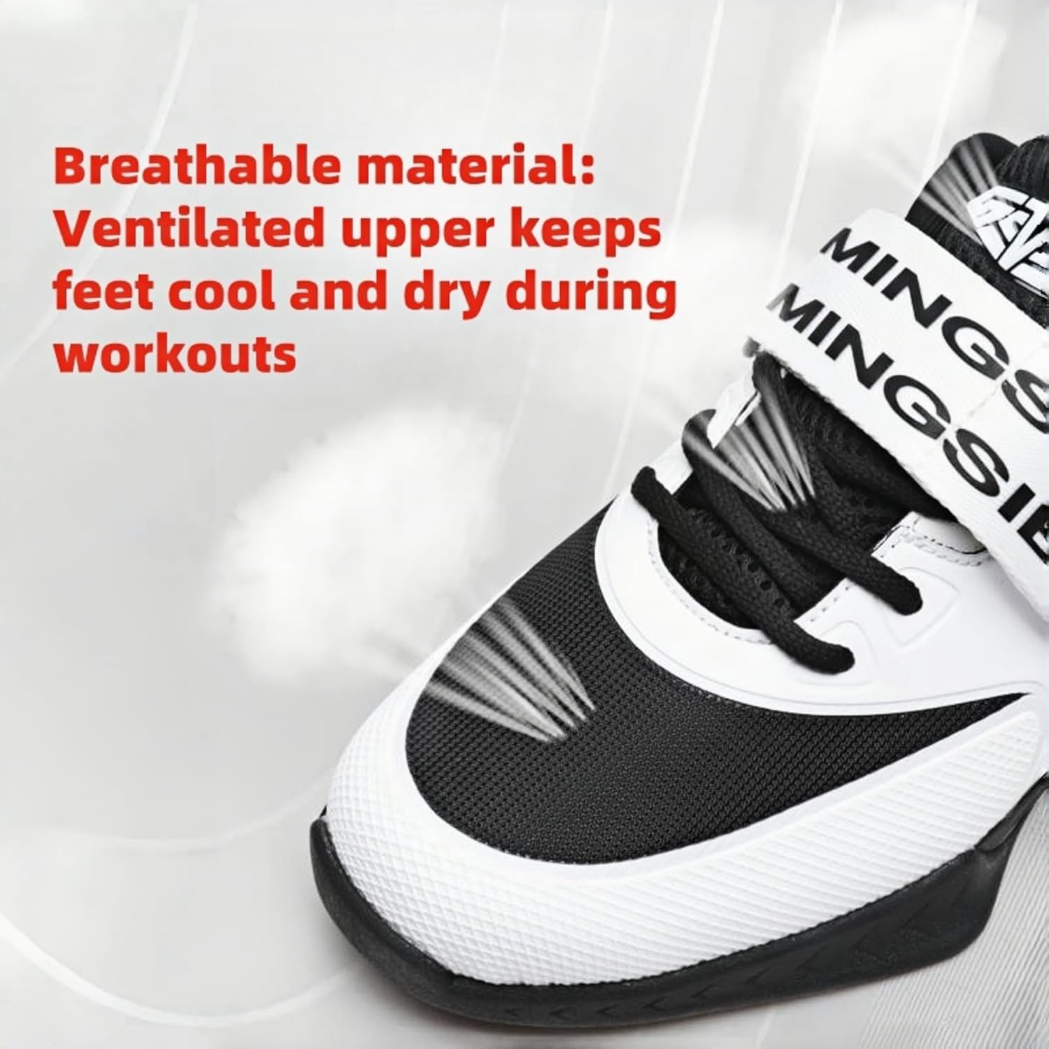 Weight Lifting Shoes for Heavy Weightlifting Gym Powerlifting for Crossfit Lifting Training Footwear for Men Squat with Rubber Non-Slip Sole
