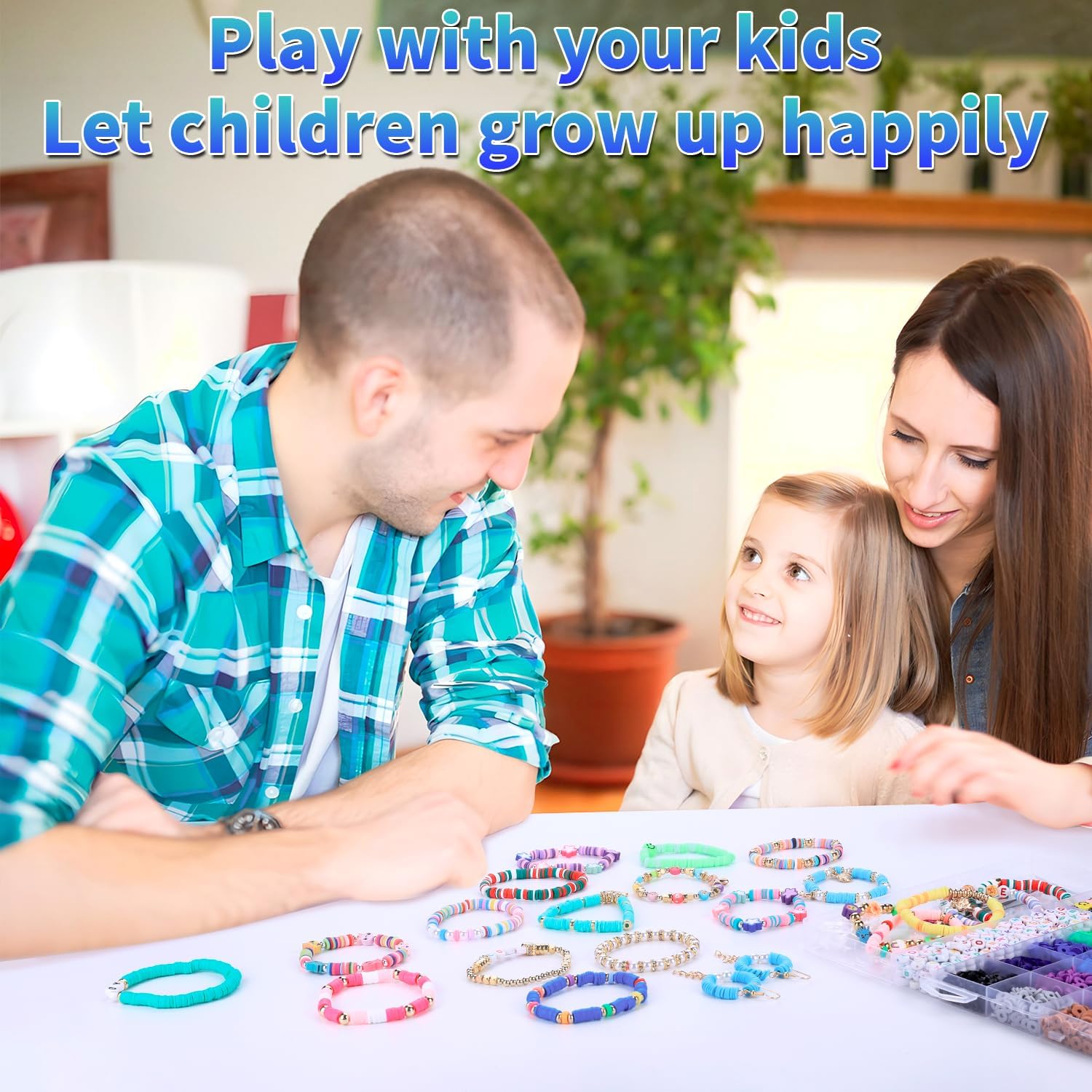 AIPRIDY Girls Toys Bracelet Making Kit, Clay Beads Jewelry Activity Kit, DIY Crafts Birthday Christmas Gifts for Girls Ages 5 6 7 8 9 10 11 12 Years Old (24 Colors 6500 Pcs) - Image 5