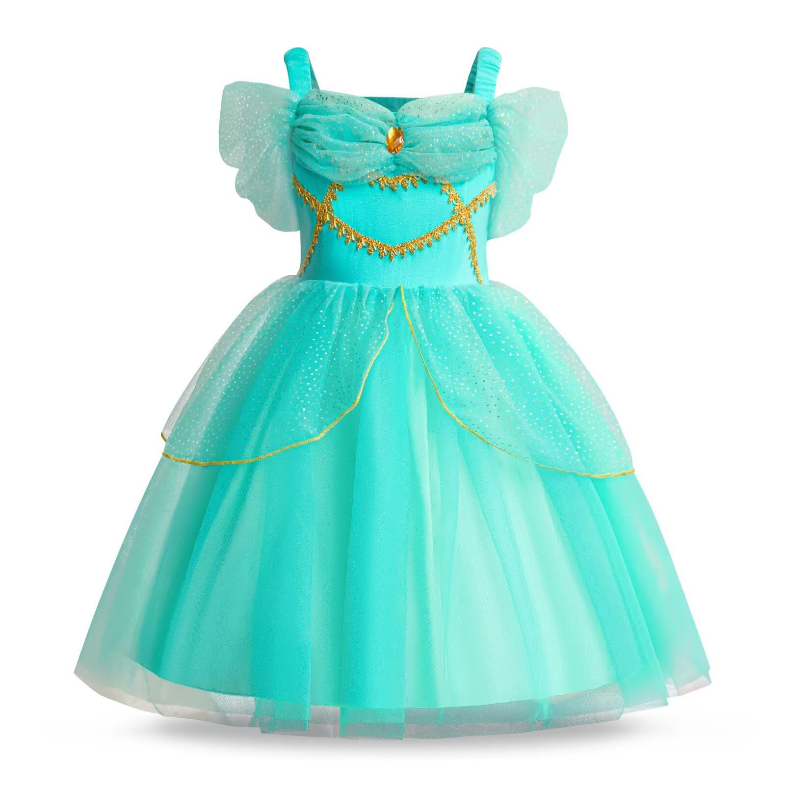 Girls Princess for Kids Fairy Tales Perfect for Theme Parties-Green-130