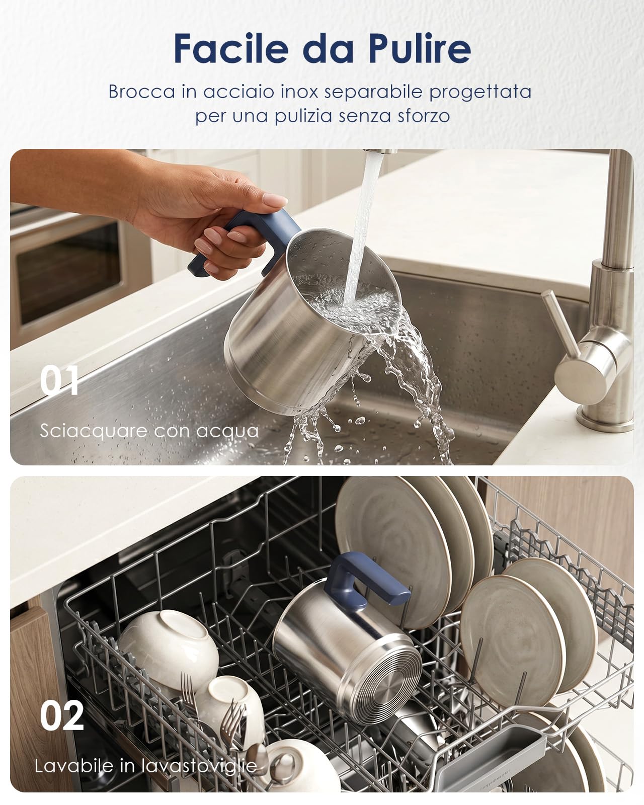 SIMPLETASTE Montalatte con Bricco Rimovibile