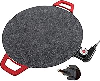 Vista 1 de Plancha eléctrica antiadherente sin humo barbacoa parrilla bandeja para hornear con control de temperatura ajustable fabricante con mango Asador