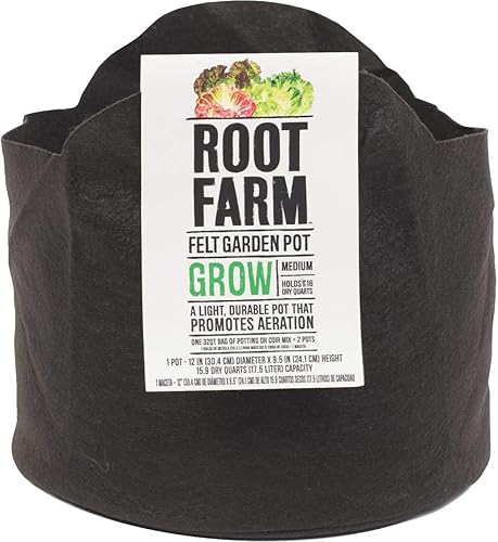 Miniatura 3 de Root Farm Maceta de fieltro para jardín, 5 galones (mediana)