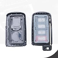 Vista 3 de Carcasa de llavero de repuesto para Toyota Avalon Camry Corolla RAV4 Highlander Sequoia 2011 2012 2013 2014 2015 2016 2017 2018 2019, control remoto