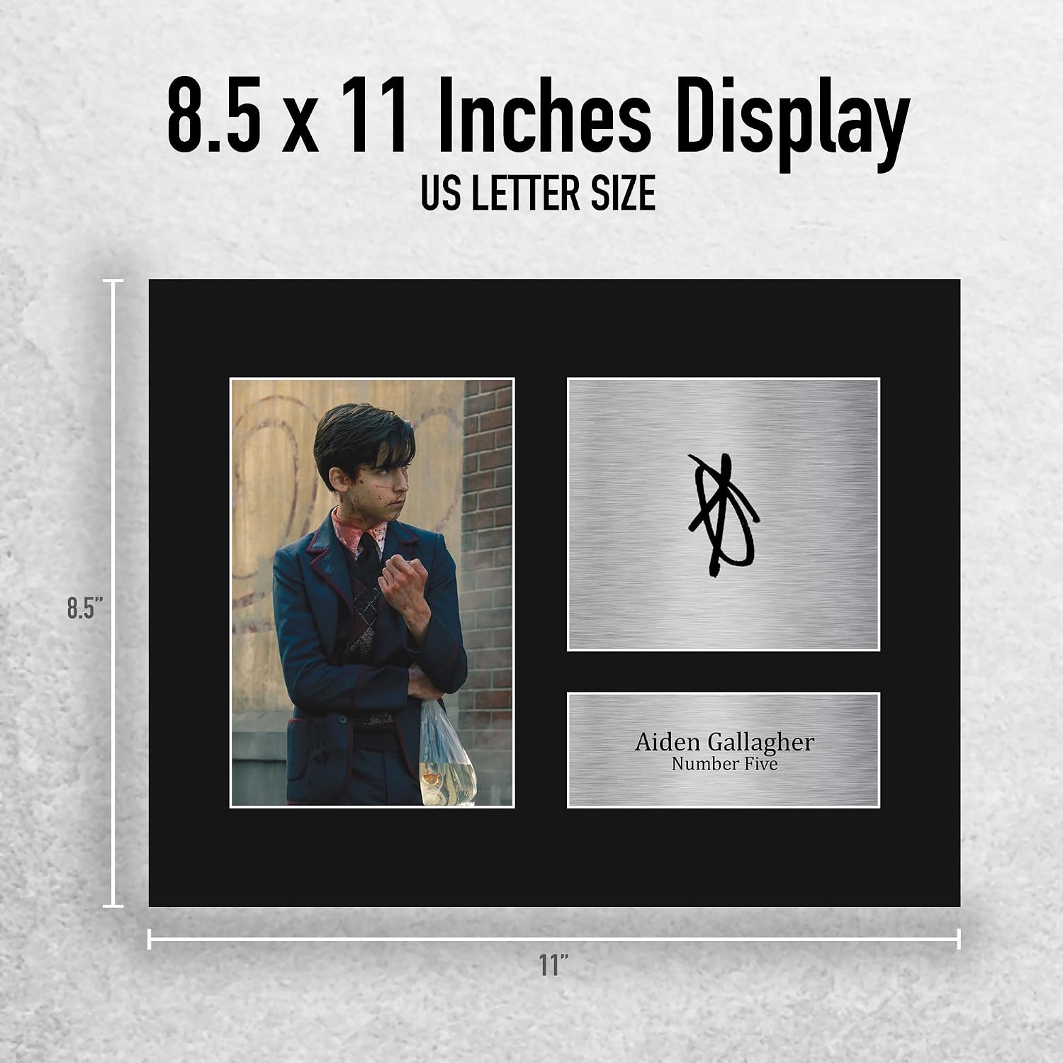 HWC Trading Aiden Gallagher The Umbrella Academy Five Gifts Printed Signed Autograph Picture for TV Show Fans - US Letter image 2