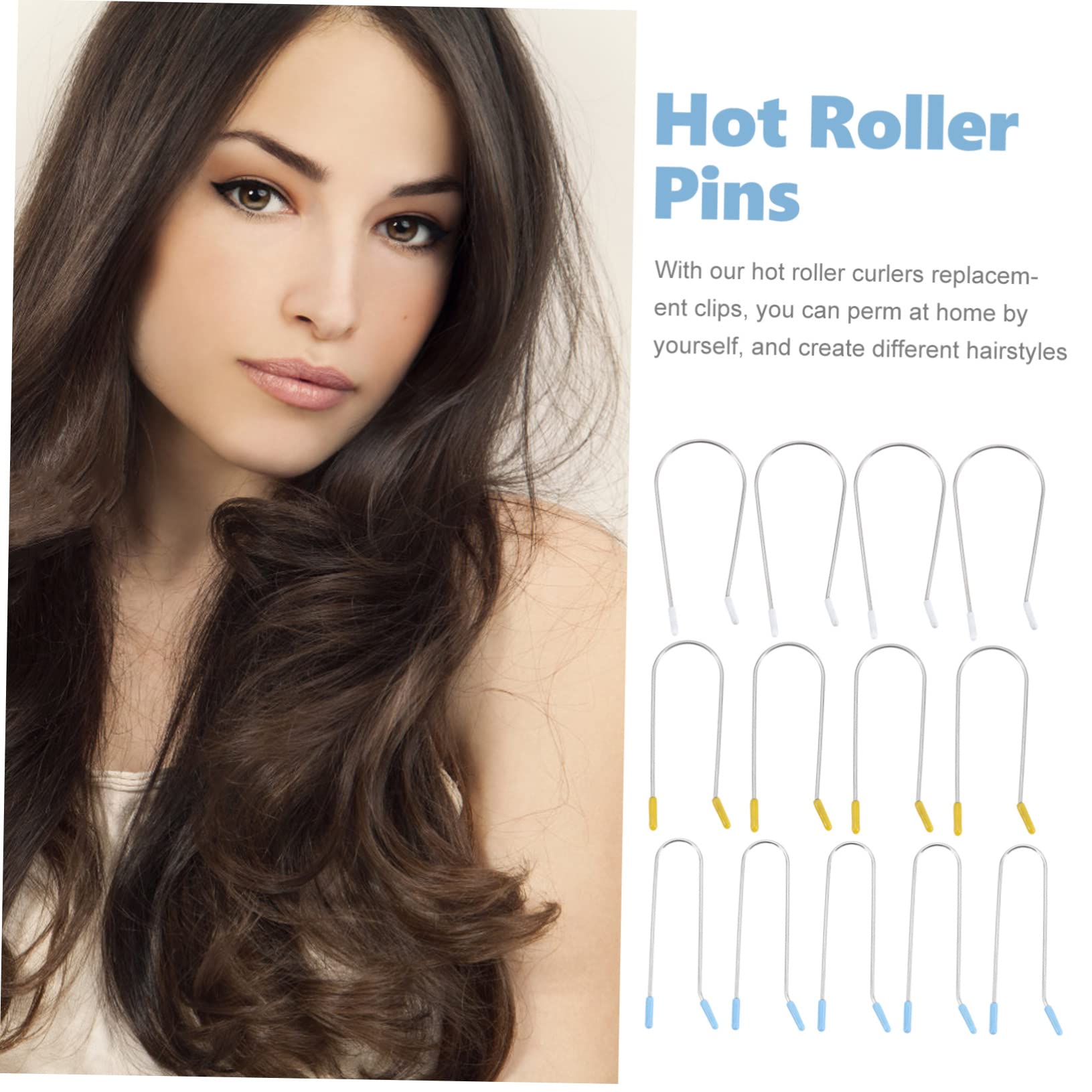 Beatifufu Hot Roller Clips Set 24pcs u Shaped Curlers Rollers Hair Curler Replacement Pins