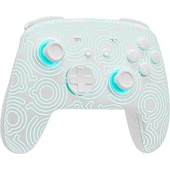 PALPOW Switch 2 Controller Wireless, Pro Controller Kabellos Kompatibel mit Switch 2/OLED/Lite, Firefly RGB Bluetooth Kontrol