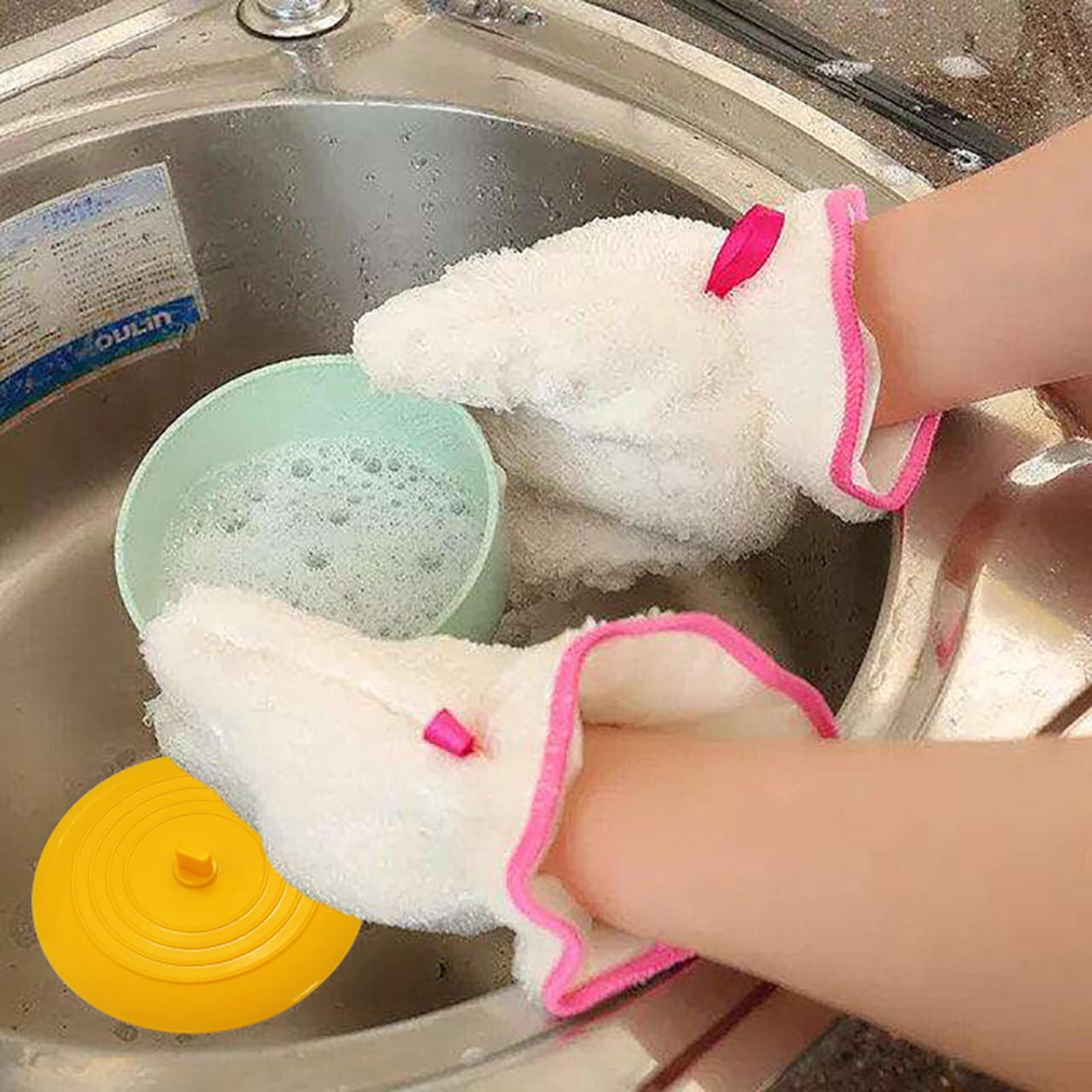 1 pz-Tappi di Scarico 15 cm / 6 Pollici Tappo Universale in Silicone per Vasca per cucine Bagno Lavanderia Doccia Vasca da Bagno Accessori per lavelli - (Nero