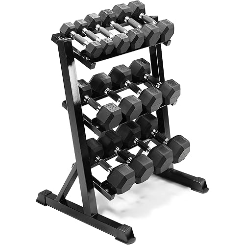 CAP Barbell Dumbbell Set with Rack | Multiple Options 280 lb, 550 lb & 1200 lb
