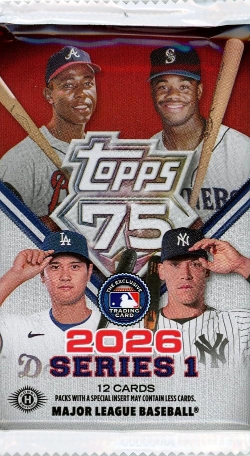 Amazon.com: 2026 Topps Series 1 Baseball HUGE Factory Sealed HOBBY