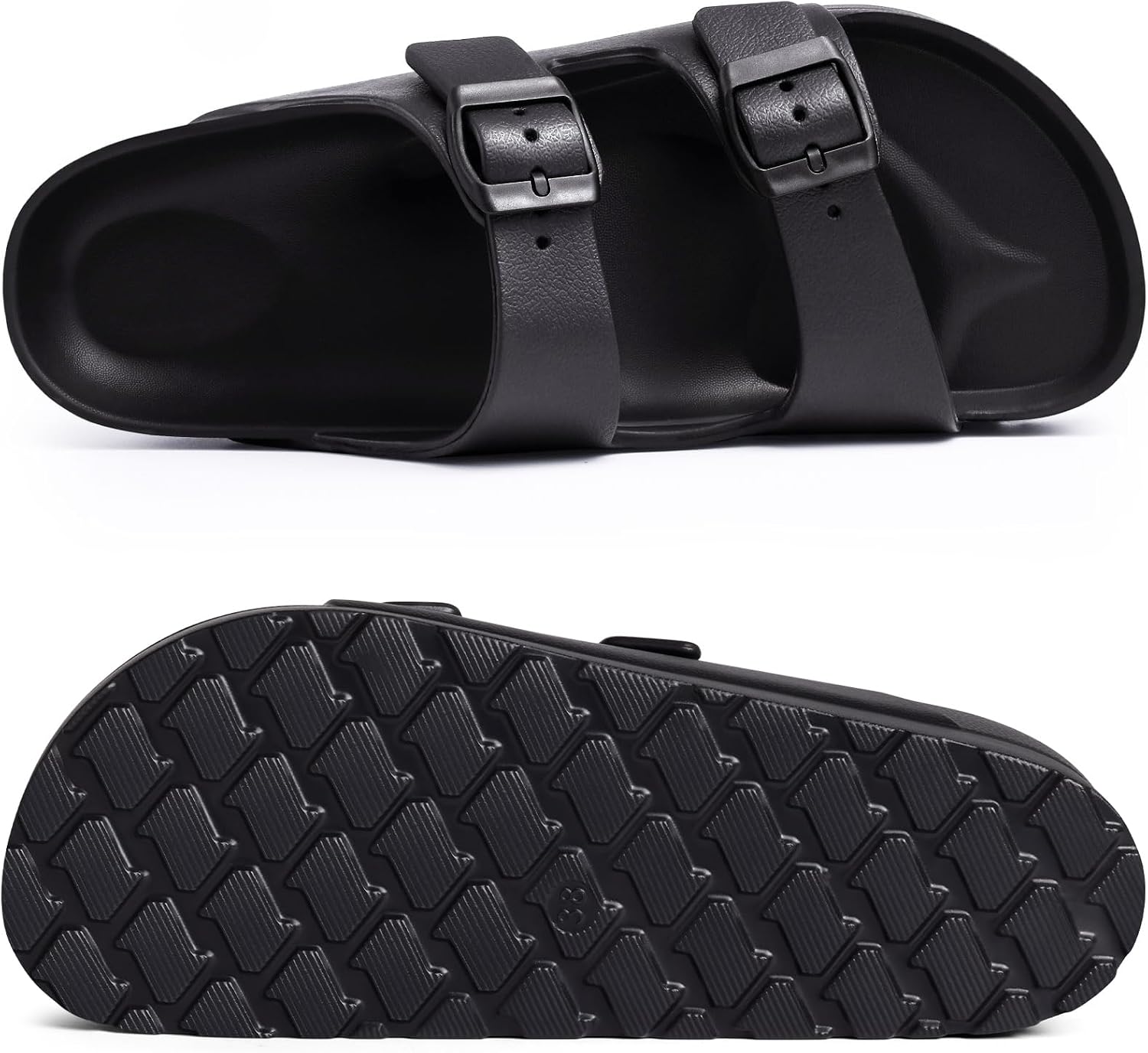 shevalues Women’s Platform Sandals with Arch Support, Lightweight Cloud Slides with Adjustable Double Buckle, Comfortable EVA Recovery Sandals for Summer Beach thumbnail