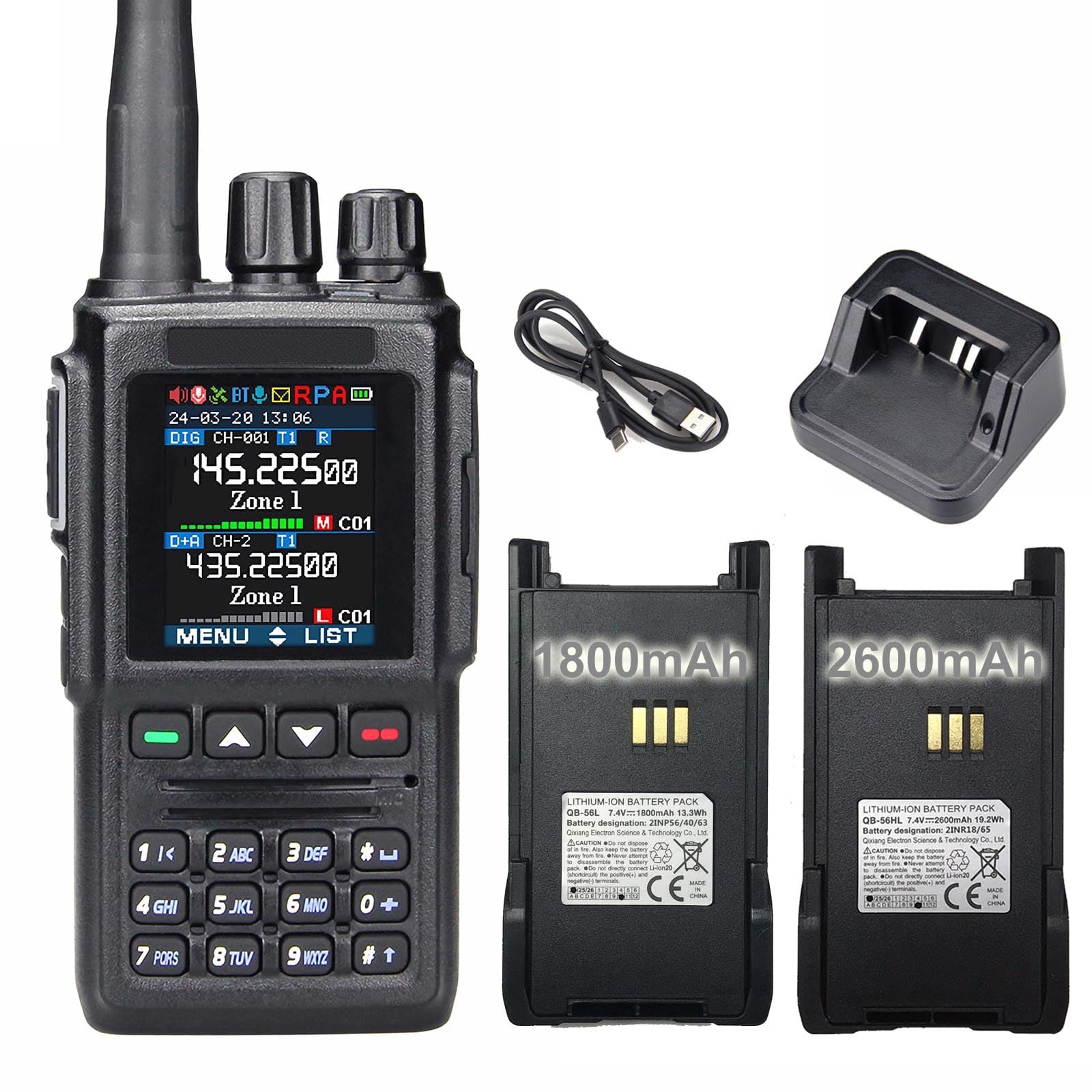 Amazon.com: Dual Band DMR Handheld Mobile Two-Way Radio AT-D168UV