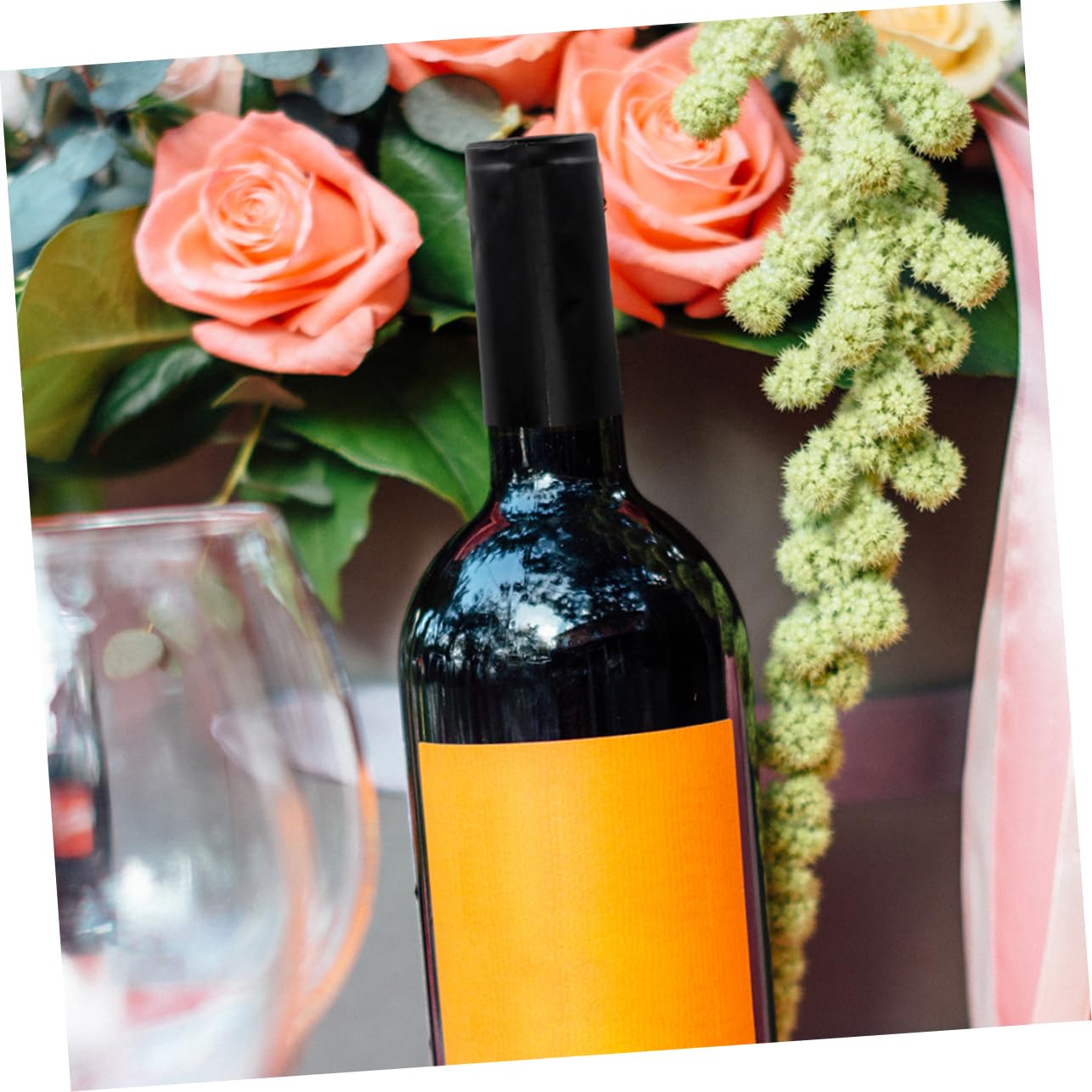 KICHOUSE 20pcs Heat Shrink Wrap Capsules for Wine Bottles Wine Bottle Sealing Sleeves Easy to Use Leakproof Seal for Home Bars and Parties