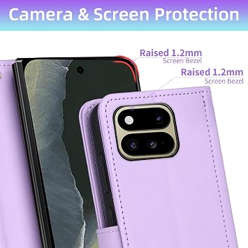 アーガイルウォレットケース Google Pixel 11 Pro フォールドレディース メンズ パープル