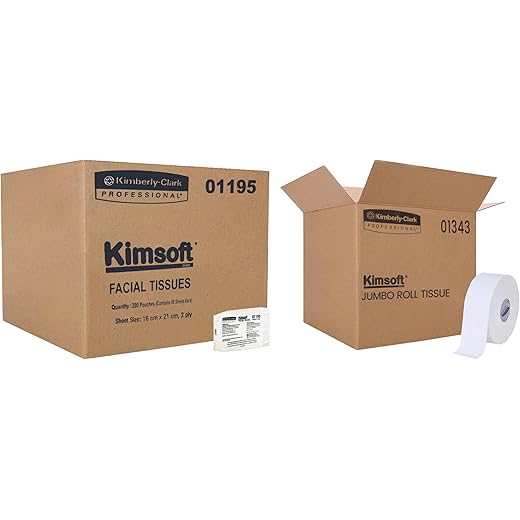 Kimsoft 2 Ply Toilet Paper Jumbo Roll 8 Rolls 300m/Roll