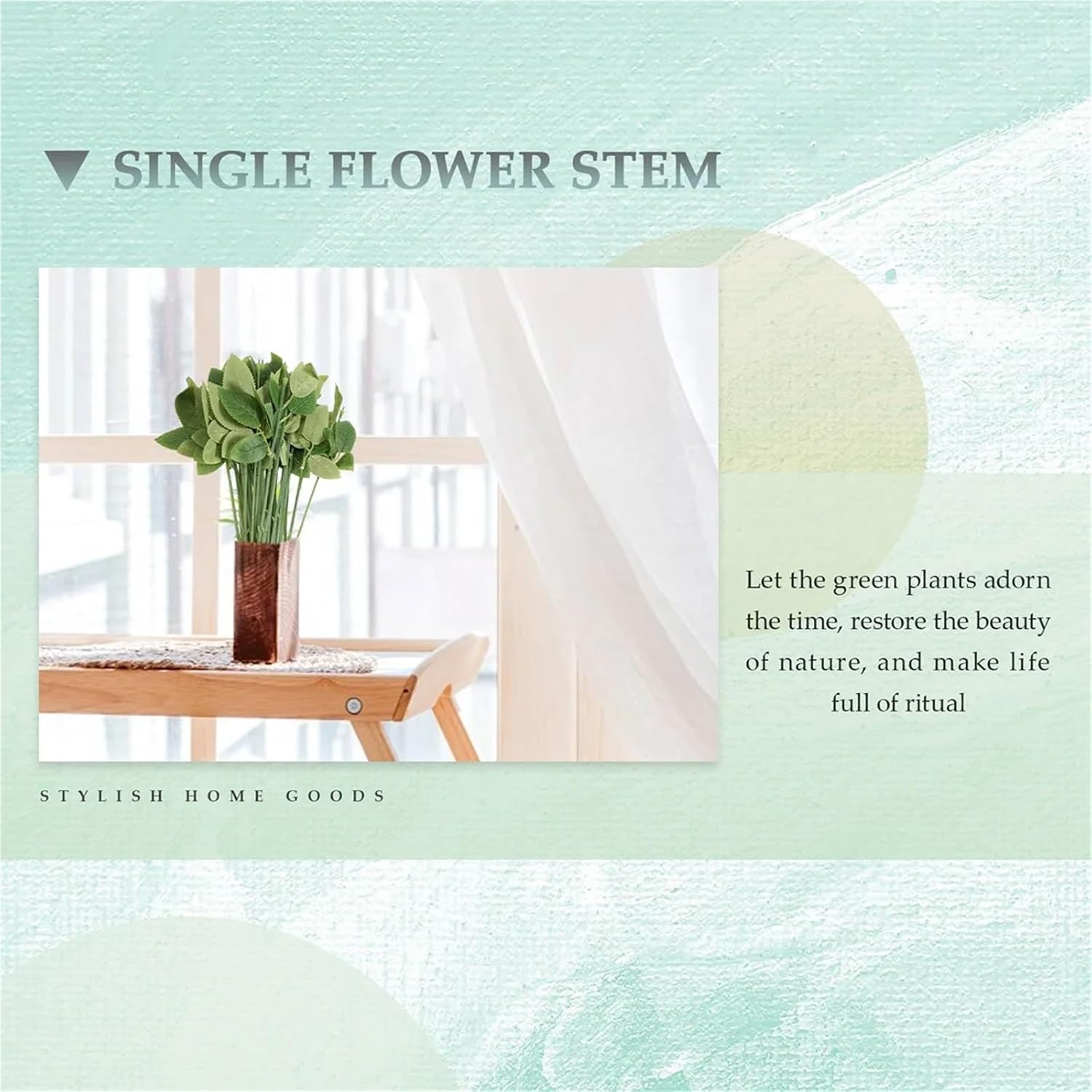 Floral Wire Stems 100 Pcs Artificial Rose Flower Stems for DIY Handmade Bouquet Leaf Vein Wedding Home Decoration for Flower Arrangements DIY