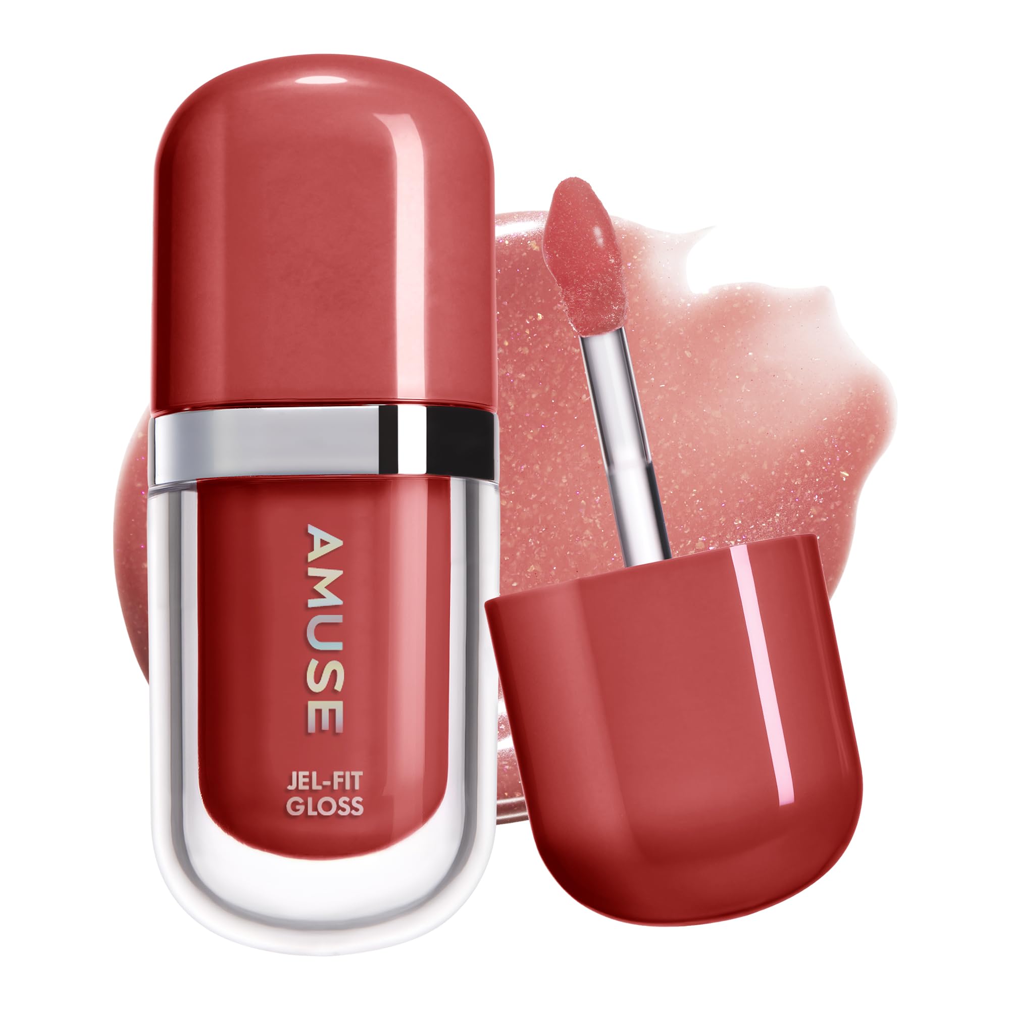 Amuse SEOUL Jel-Fit Tinted Lip Gloss (CAFFEINE CHERRY) - Ultra Shine Plumping Lip Stain, Hydrating Volumizing Lip Tint, Non-Sticky, Long Lasting Glossy Finish, Vegan, K-Beauty Makeup | High Shine, Buildable Color — view 21