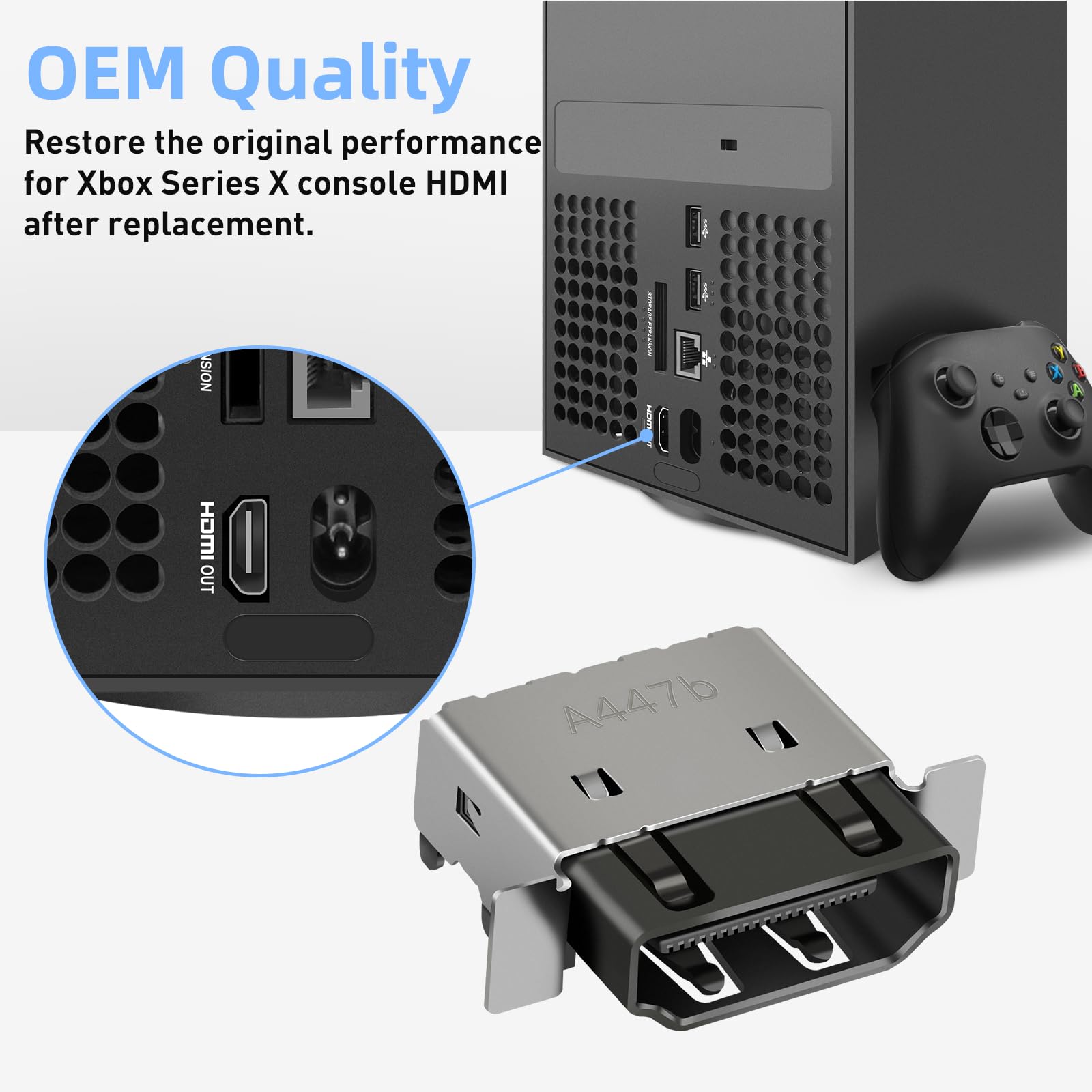 1 pz nuovo originale per XBOX serie presa porta compatibile HDMI per Xbox One/Slim/X presa connettore Jack  44