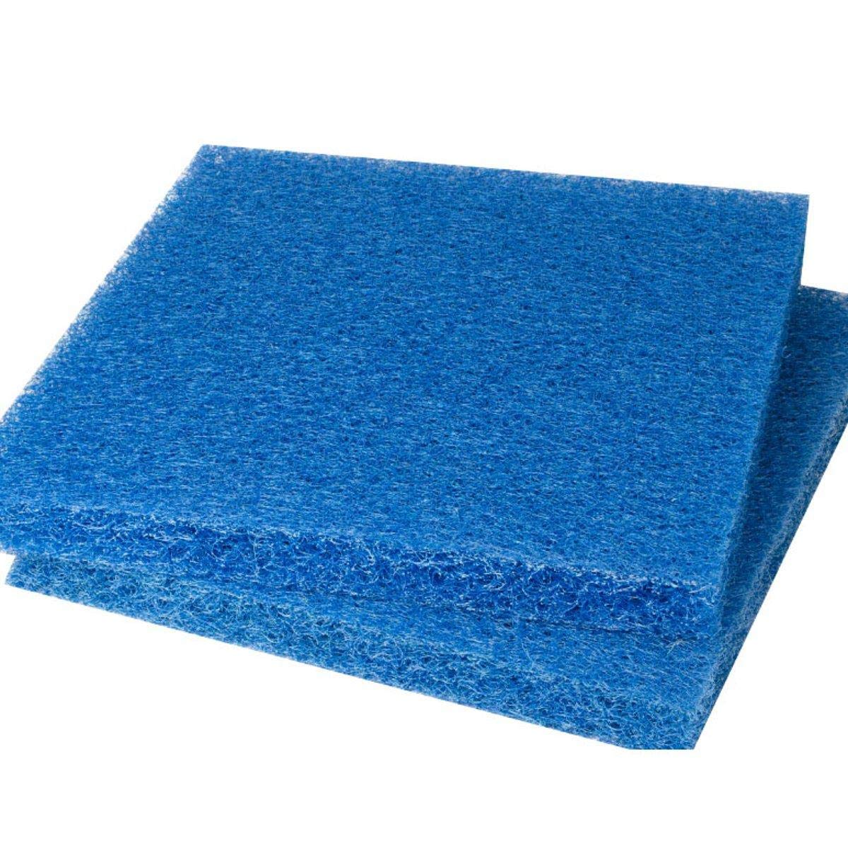 50X50X4Cm Aquarium Biochemical Rattan Cotton Fish Tank Pond Filter Foam Sponge - azzurro