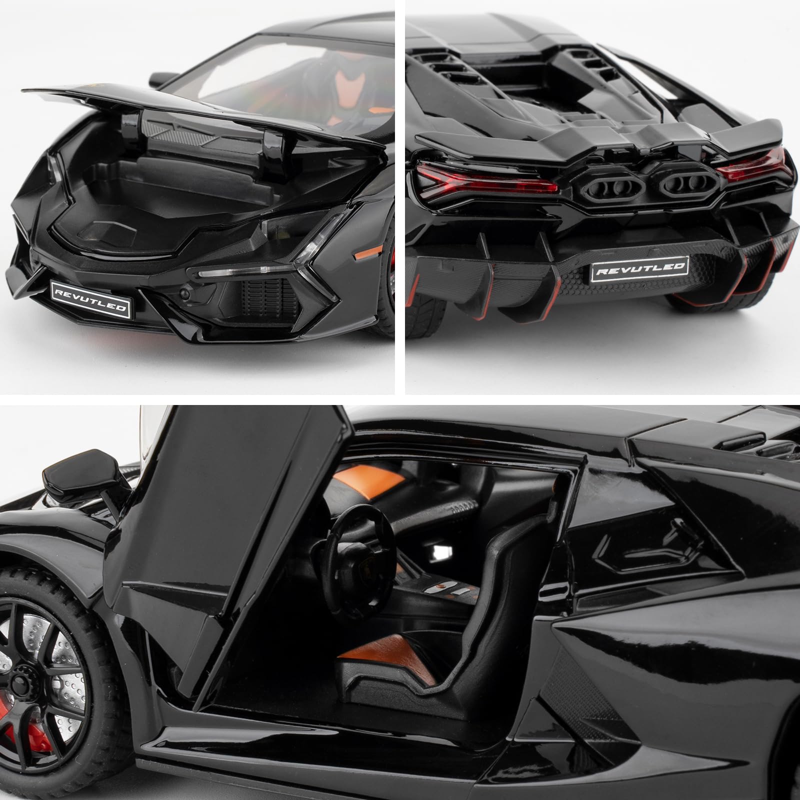 imtfzct Lamborghini Reventon Toy Car, 1/24 Cast Model Car with