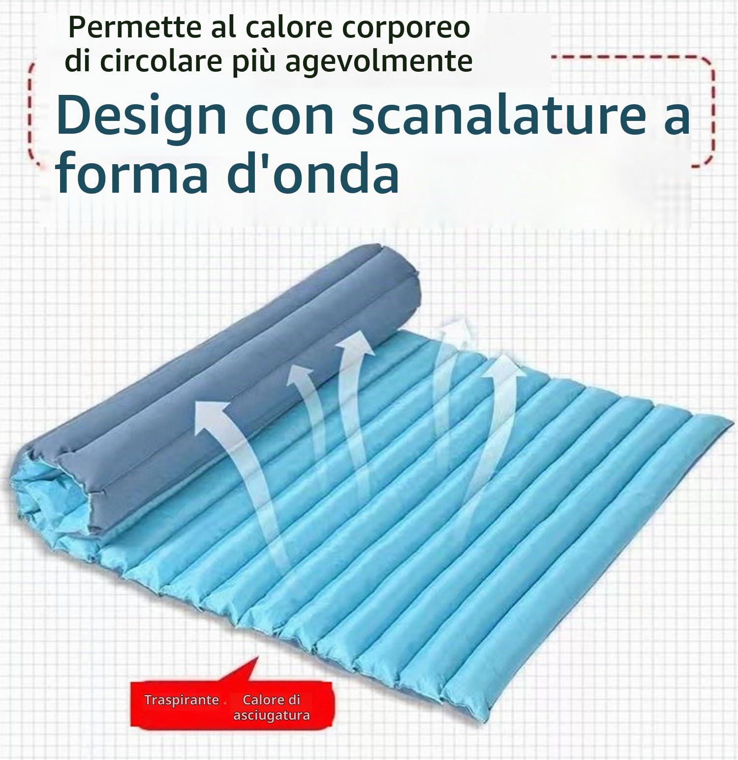 Cuscino Antidecubito, Materasso Di Decubito Per Anziani Materasso Da Pressione Schiena Natica Paziente Anziano Impermeabile Traspirante Sdraiato Sul Letto